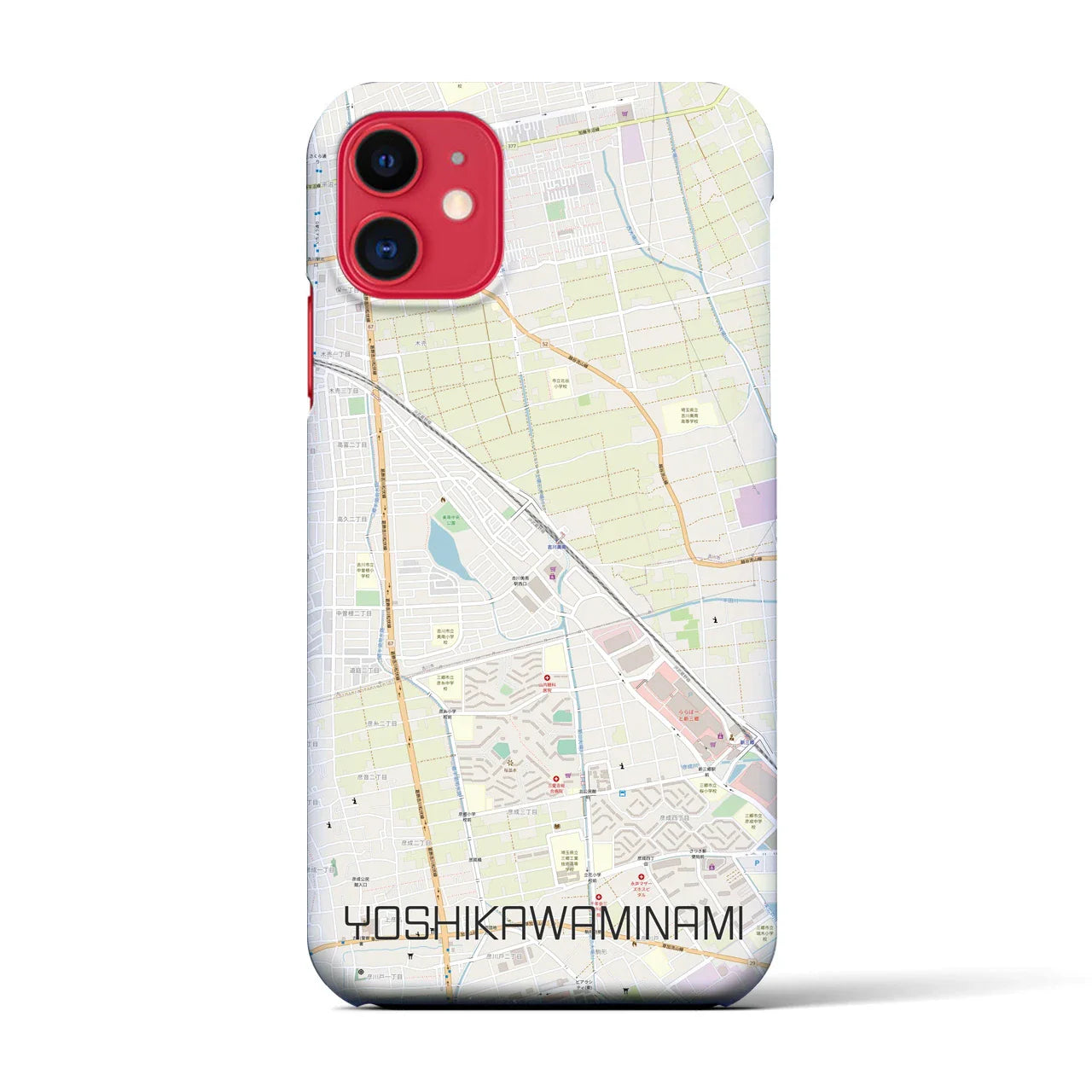 【吉川美南(埼玉県)】地図柄iPhoneケース(バックカバータイプ)