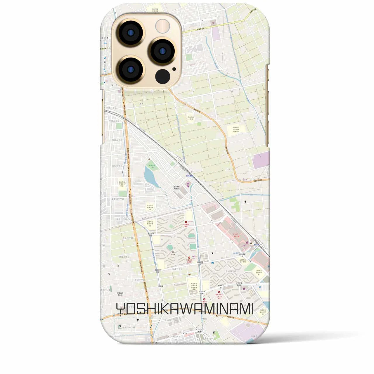 【吉川美南(埼玉県)】地図柄iPhoneケース(バックカバータイプ)