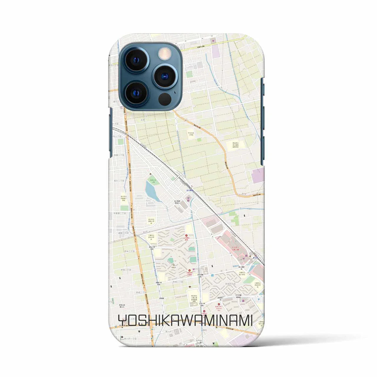 【吉川美南(埼玉県)】地図柄iPhoneケース(バックカバータイプ)
