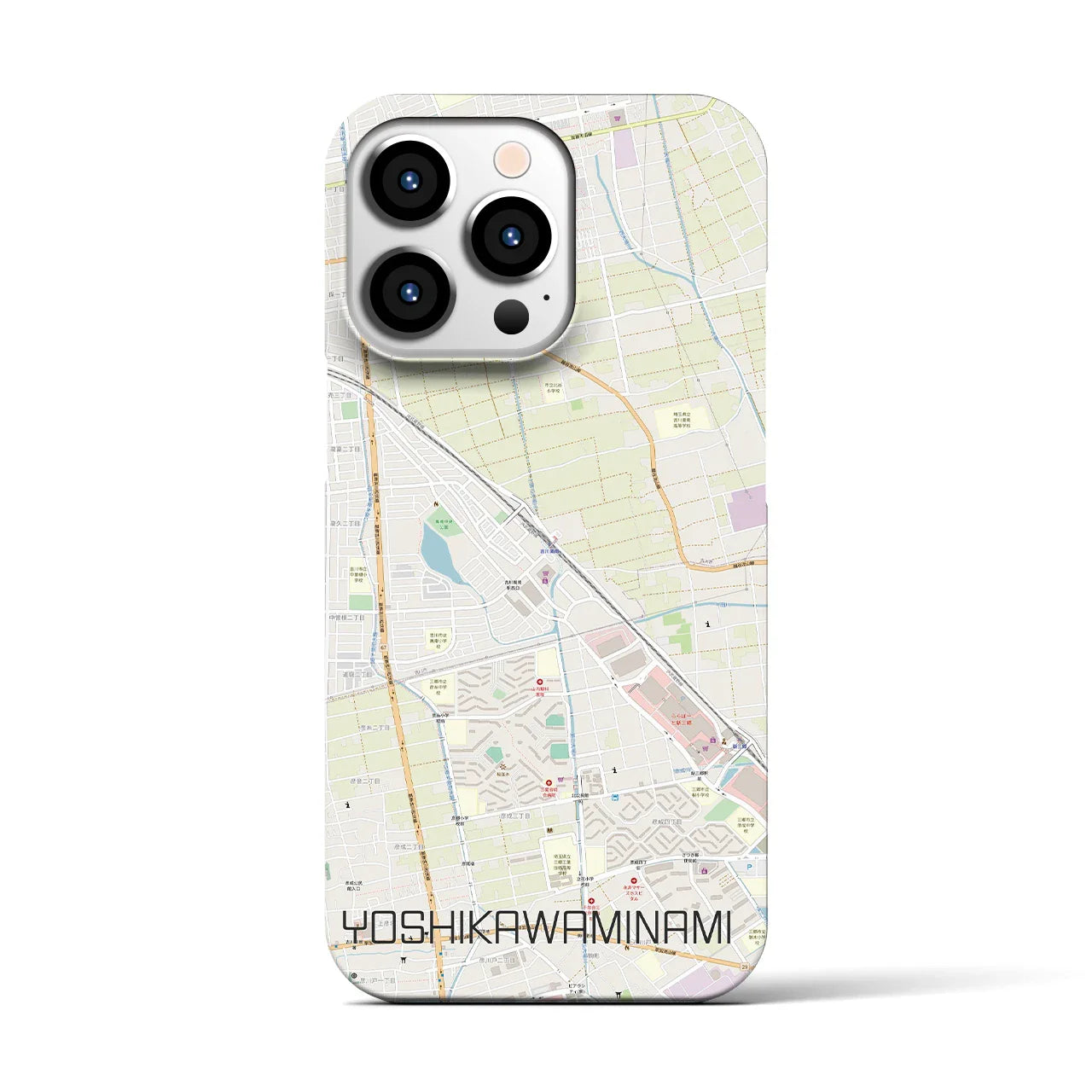 【吉川美南(埼玉県)】地図柄iPhoneケース(バックカバータイプ)