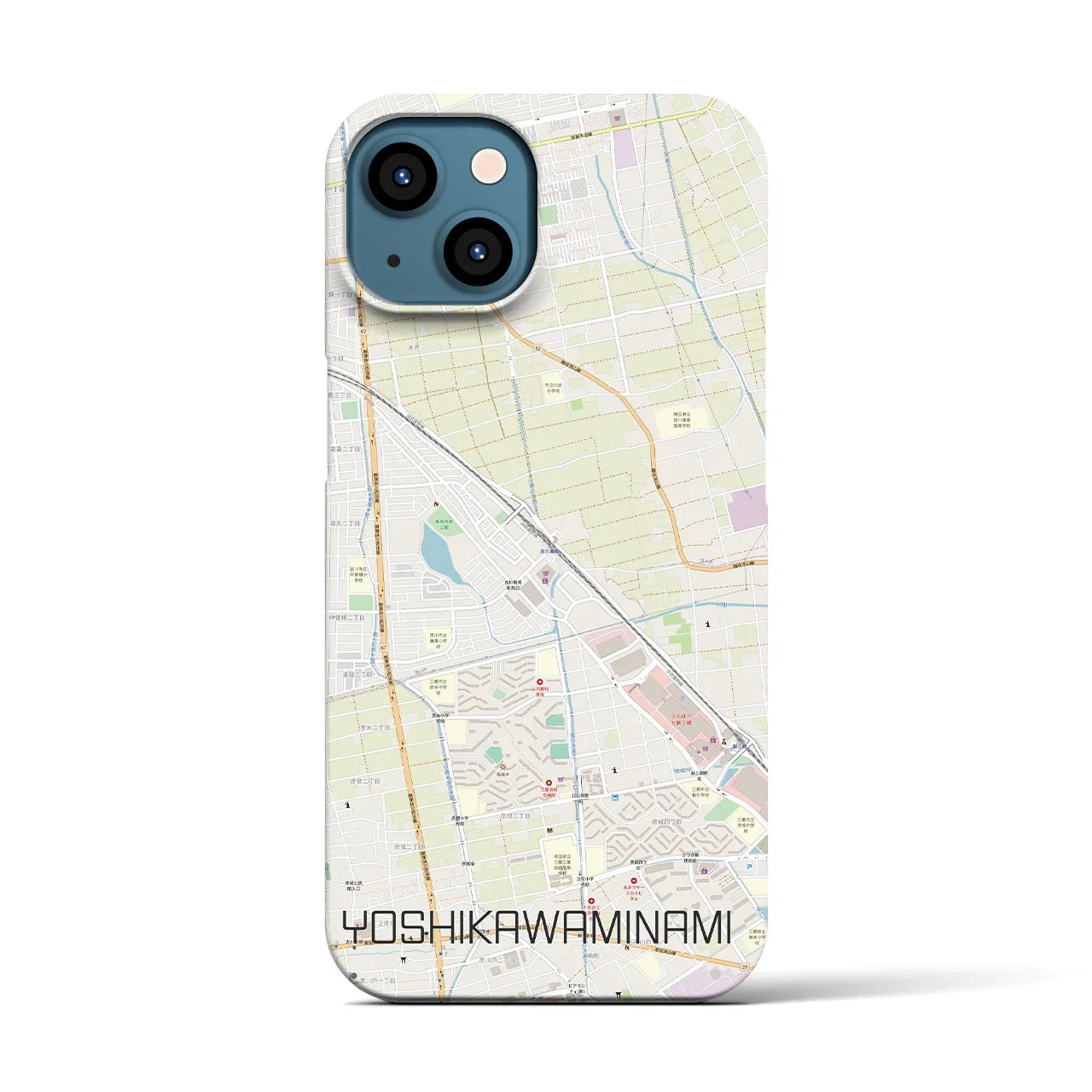 【吉川美南(埼玉県)】地図柄iPhoneケース(バックカバータイプ)