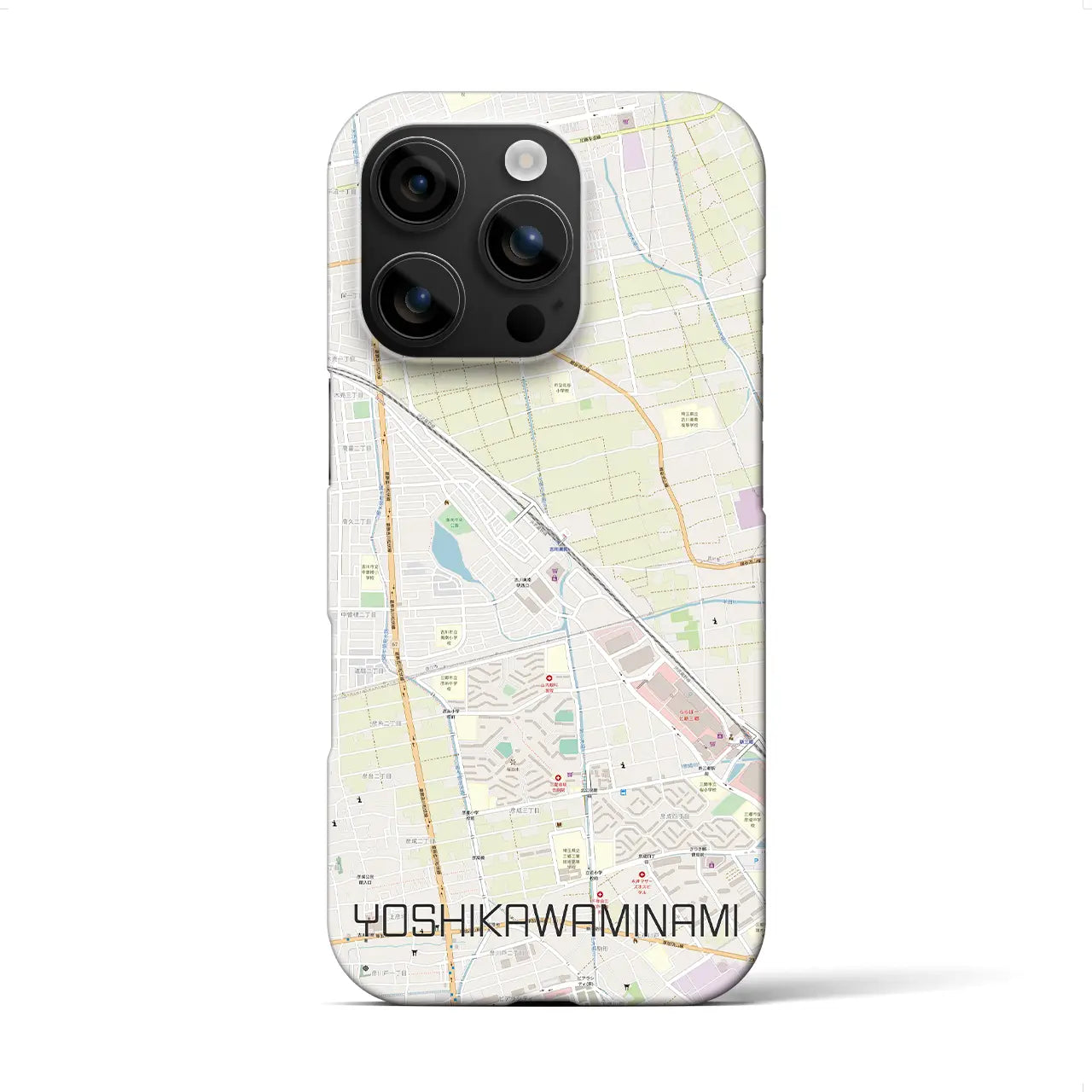 【吉川美南(埼玉県)】地図柄iPhoneケース(バックカバータイプ)