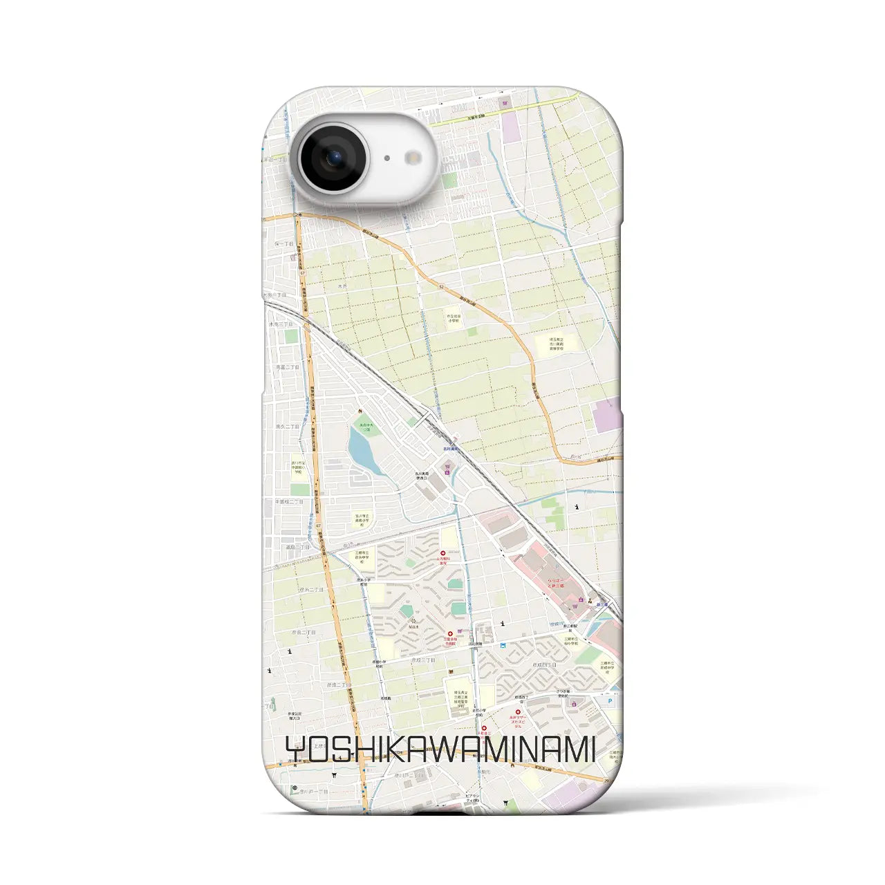 【吉川美南(埼玉県)】地図柄iPhoneケース(バックカバータイプ)
