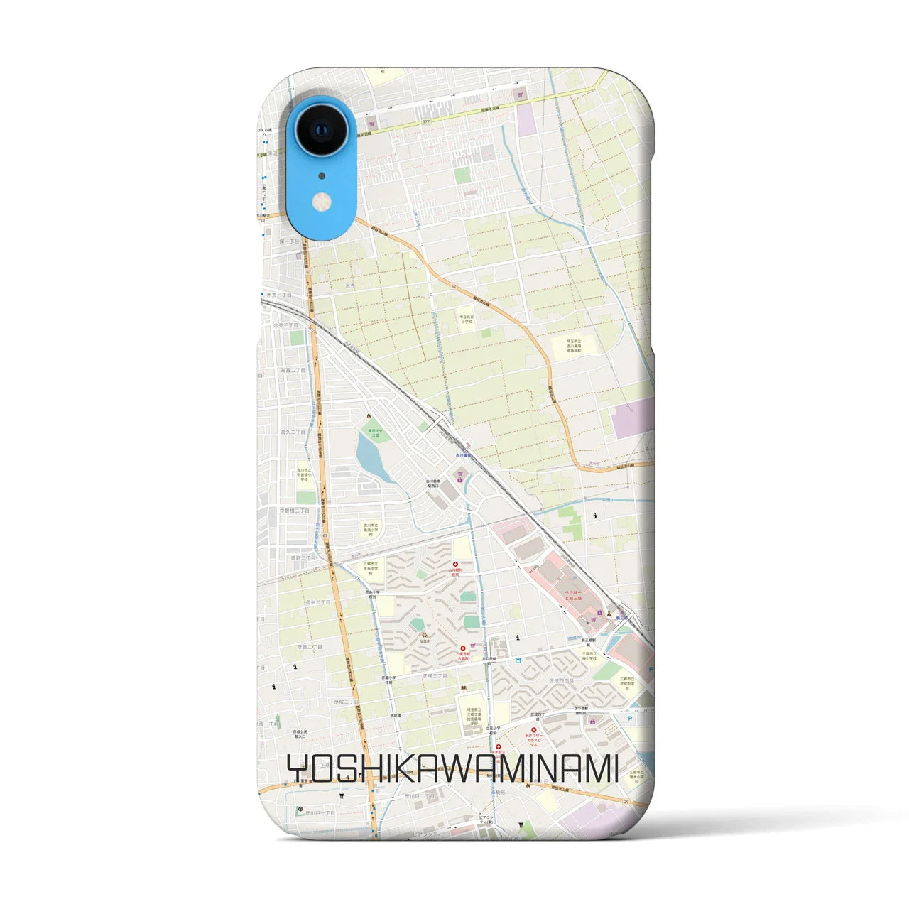 【吉川美南(埼玉県)】地図柄iPhoneケース(バックカバータイプ)