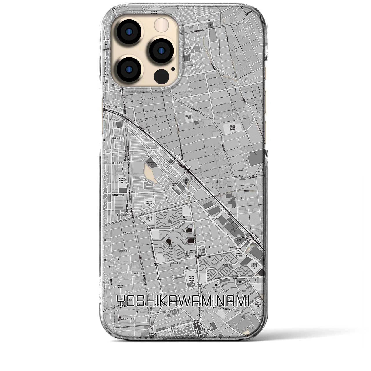 【吉川美南(埼玉県)】地図柄iPhoneケース(クリアタイプ)