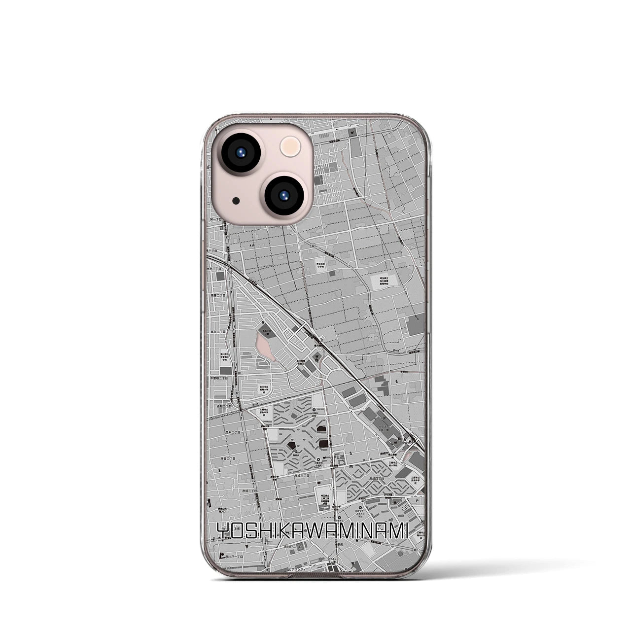 【吉川美南(埼玉県)】地図柄iPhoneケース(クリアタイプ)