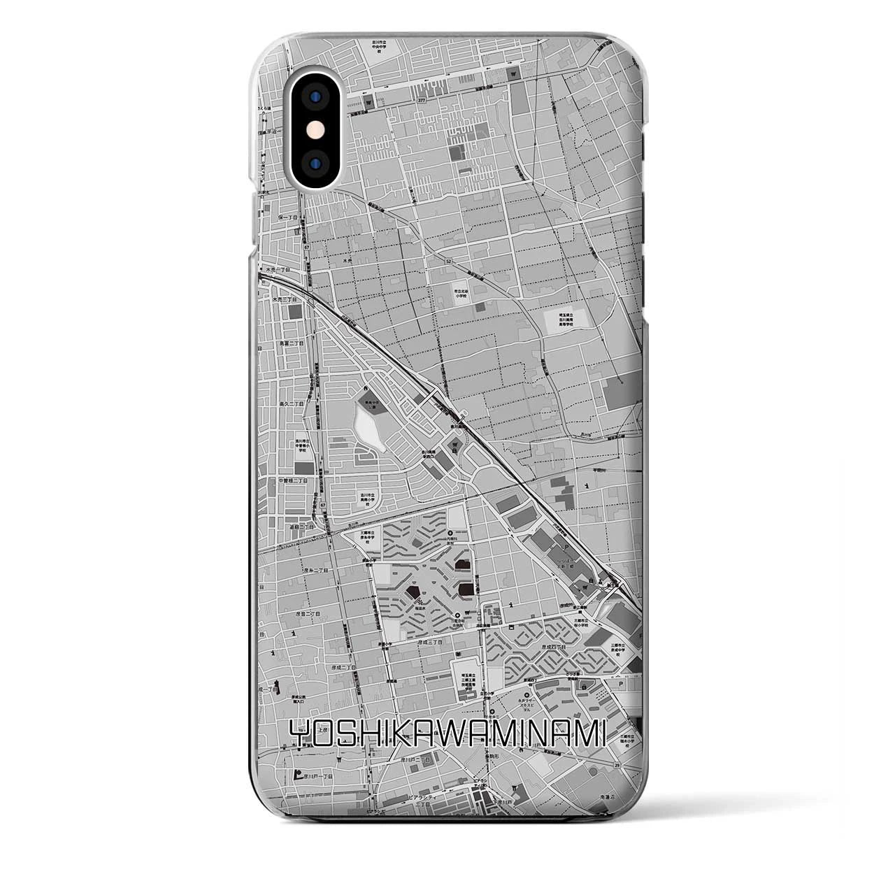 【吉川美南(埼玉県)】地図柄iPhoneケース(クリアタイプ)