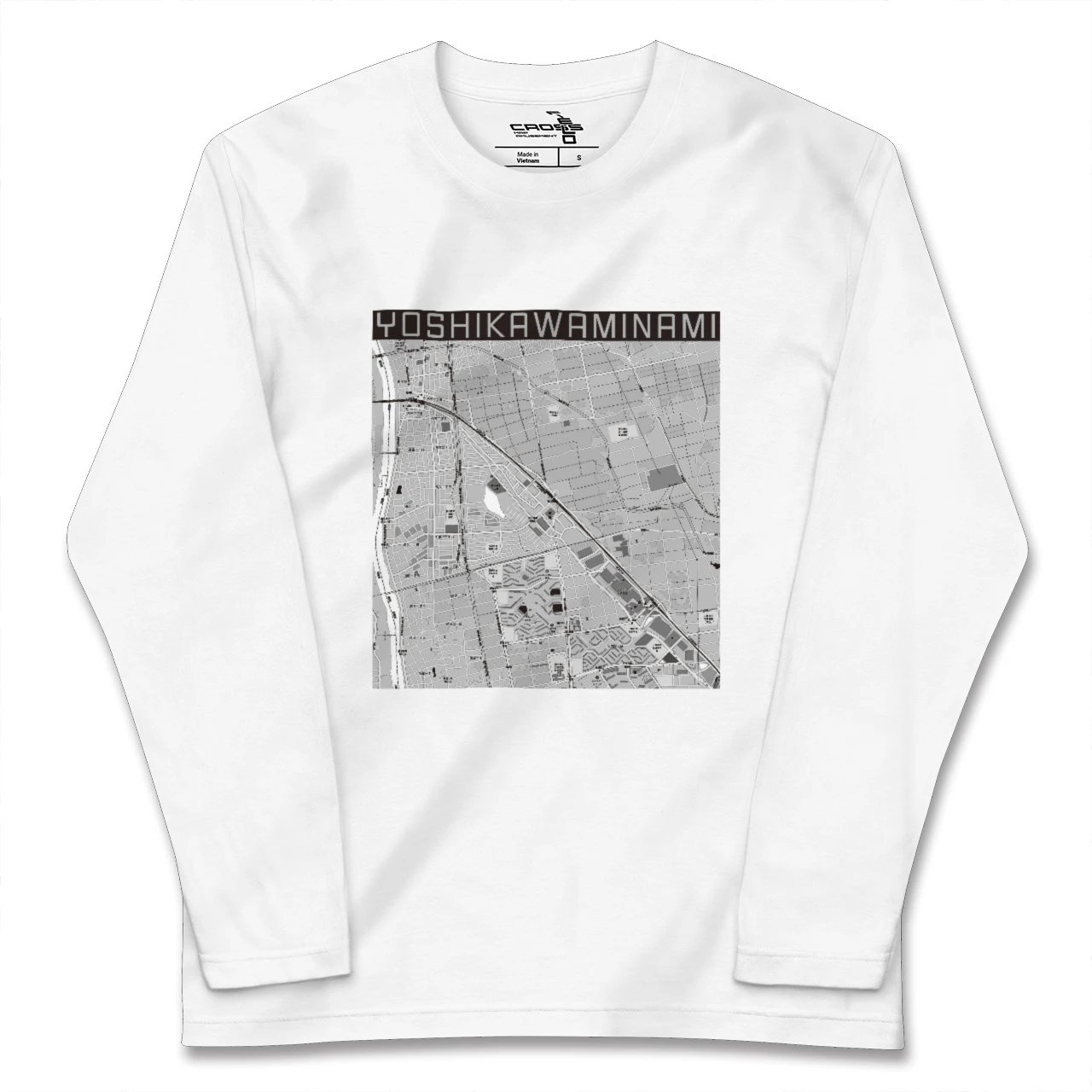 【吉川美南(埼玉県)】地図柄ロングスリーブTシャツ