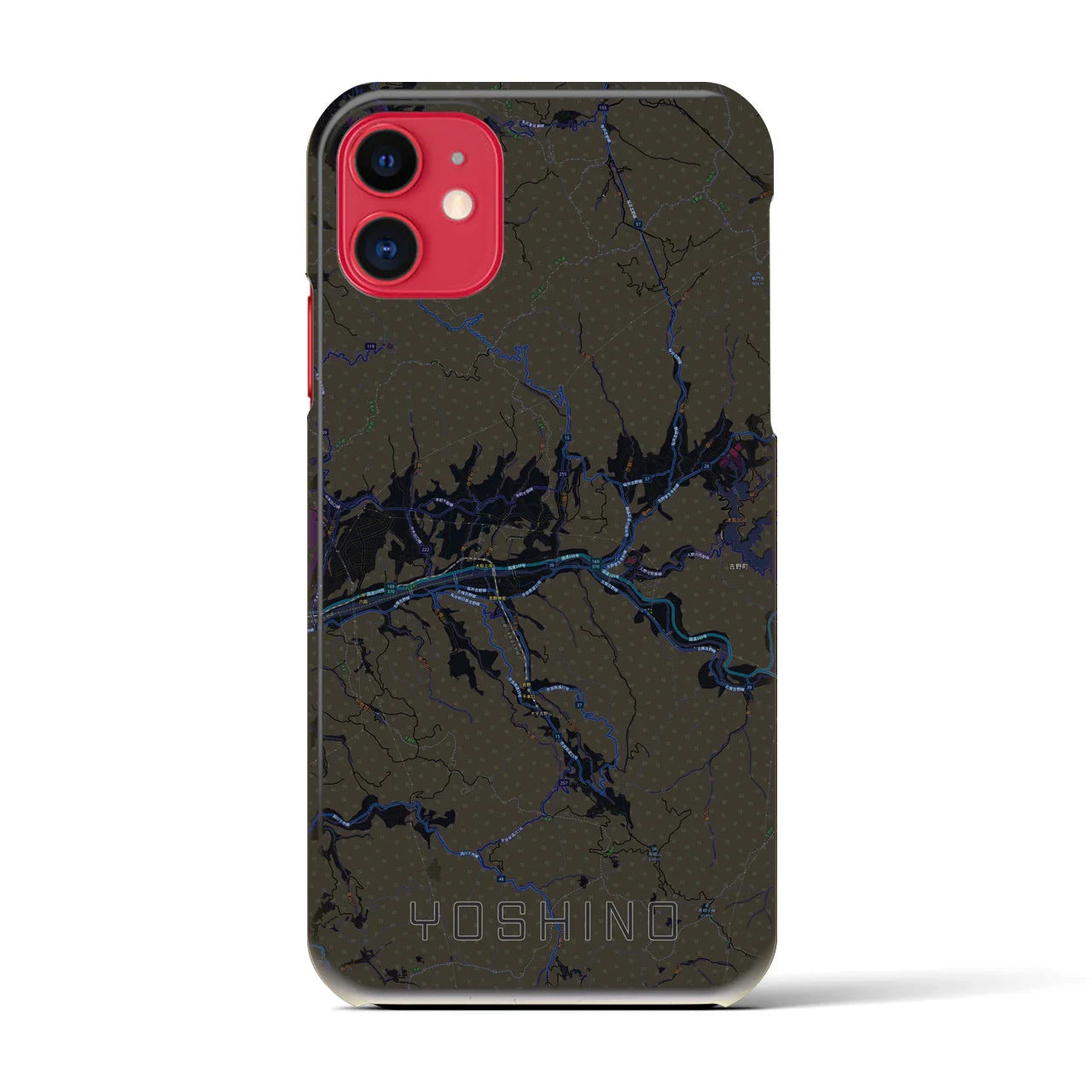 【吉野(奈良県)】地図柄iPhoneケース(バックカバータイプ)
