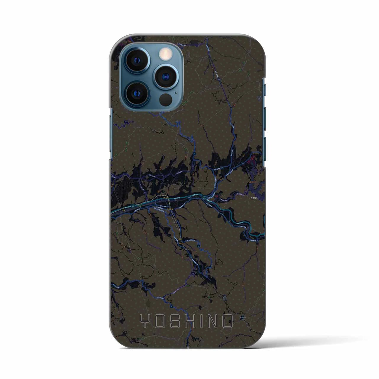 【吉野(奈良県)】地図柄iPhoneケース(バックカバータイプ)