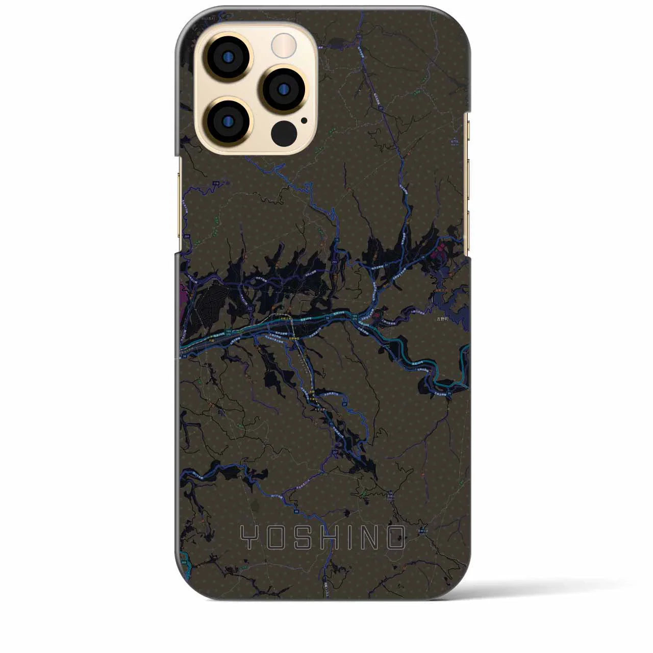 【吉野(奈良県)】地図柄iPhoneケース(バックカバータイプ)