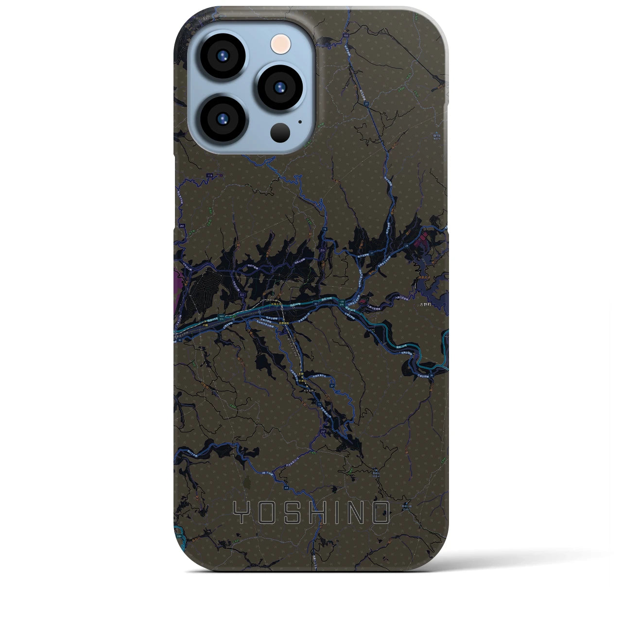 【吉野(奈良県)】地図柄iPhoneケース(バックカバータイプ)