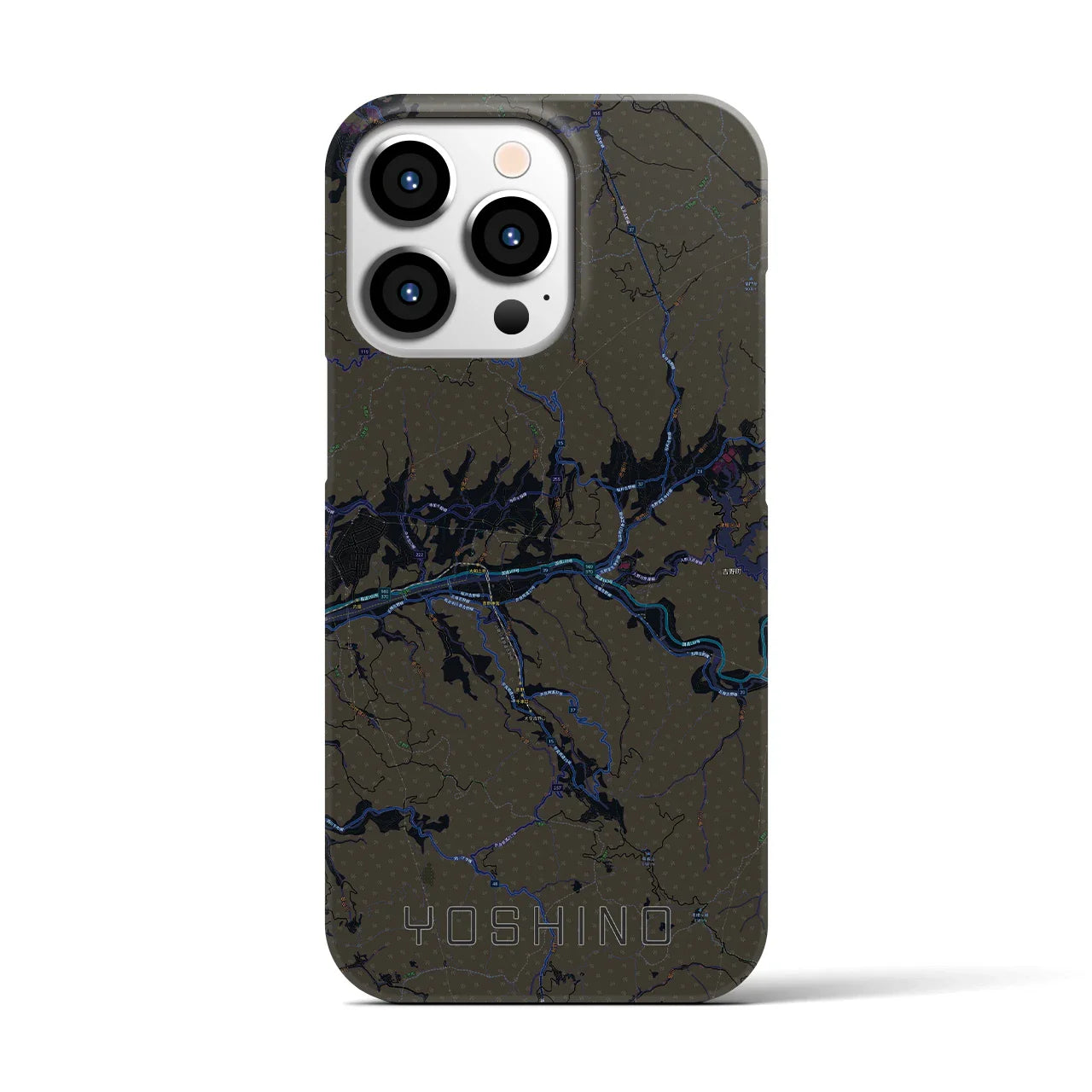 【吉野(奈良県)】地図柄iPhoneケース(バックカバータイプ)