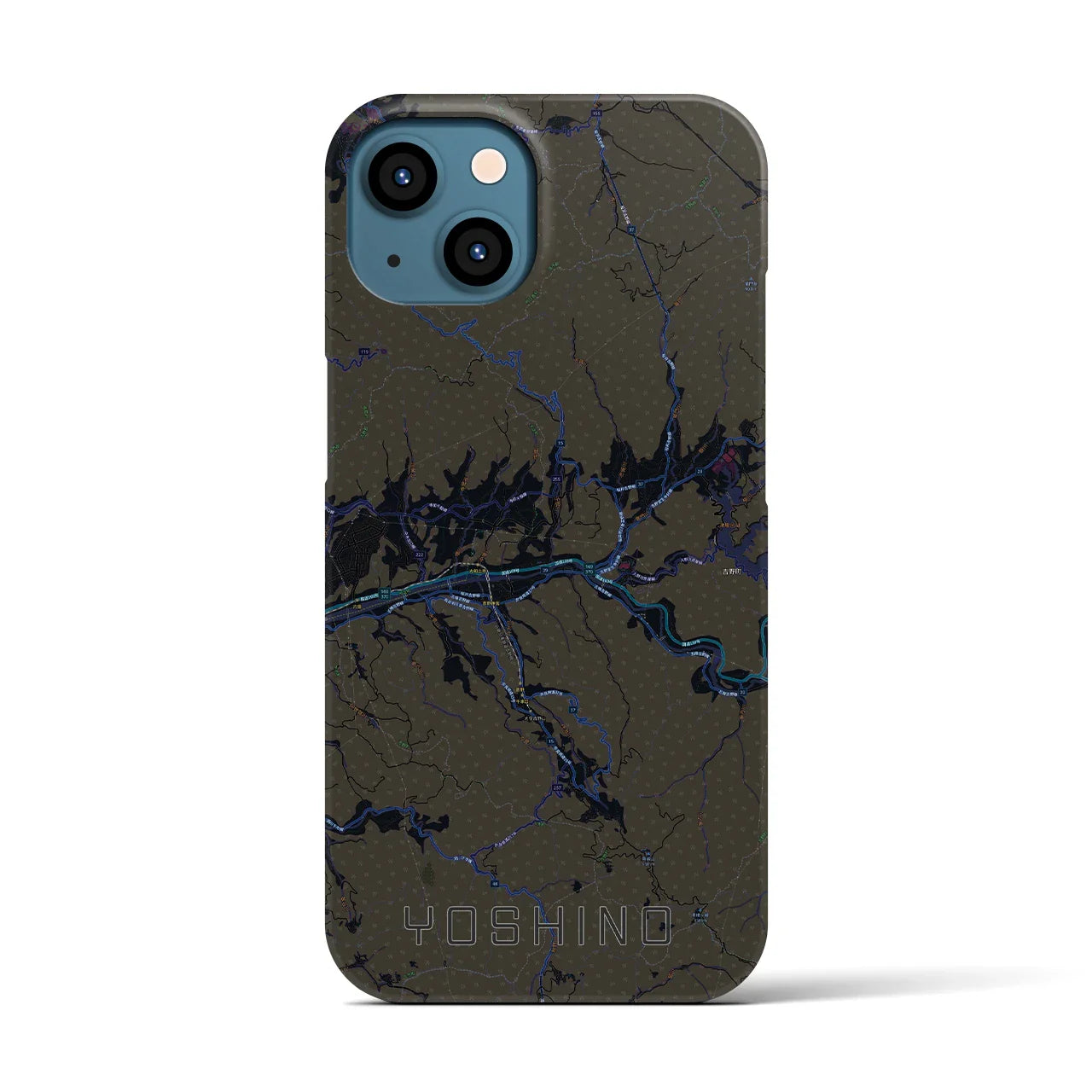 【吉野(奈良県)】地図柄iPhoneケース(バックカバータイプ)