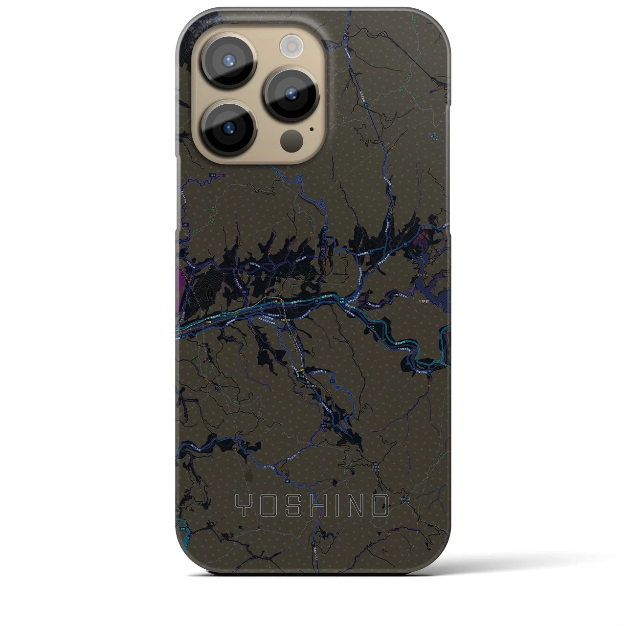 【吉野(奈良県)】地図柄iPhoneケース(バックカバータイプ)