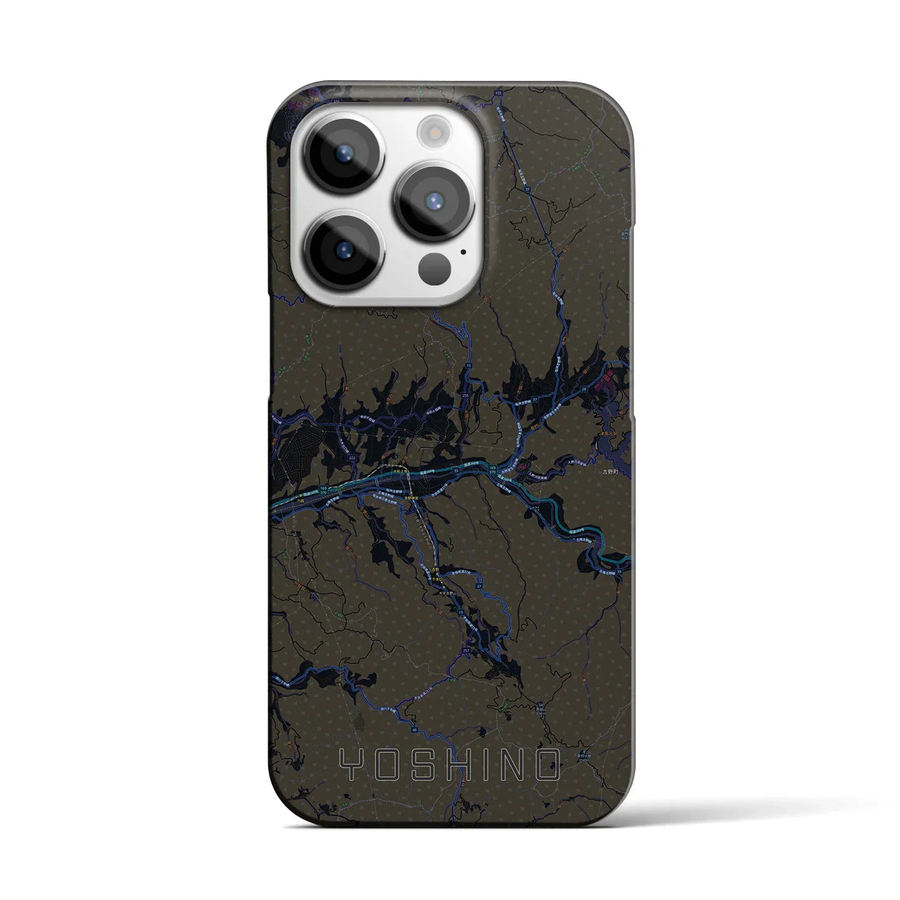 【吉野(奈良県)】地図柄iPhoneケース(バックカバータイプ)