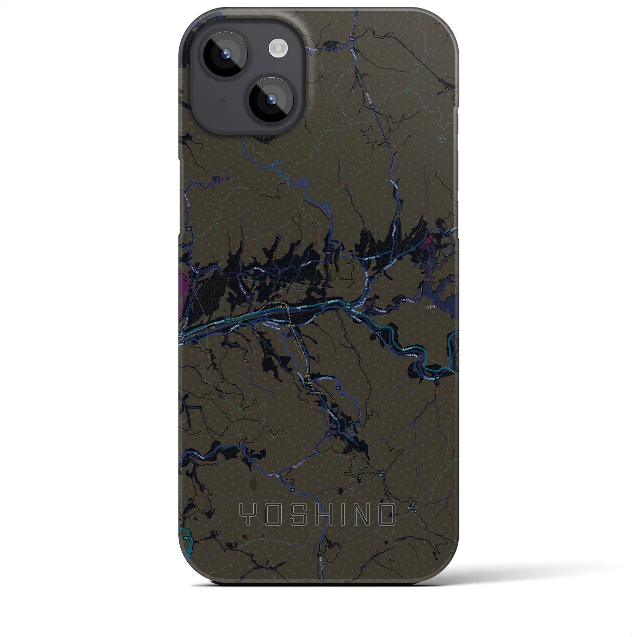 【吉野(奈良県)】地図柄iPhoneケース(バックカバータイプ)