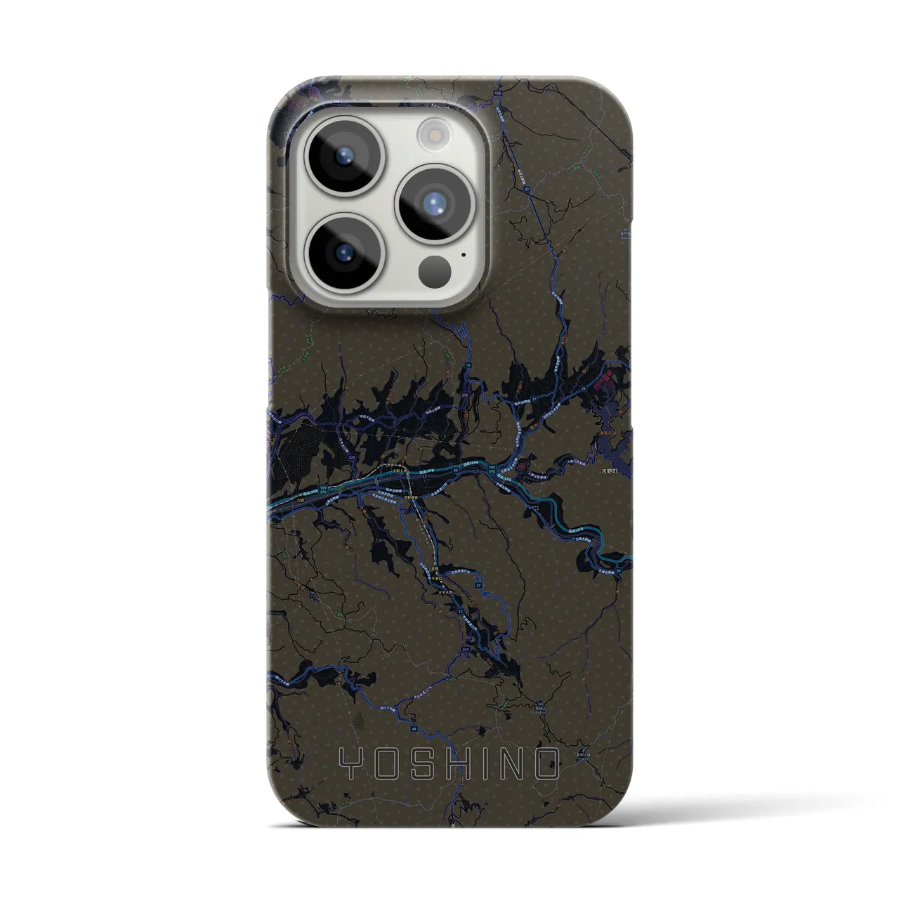 【吉野(奈良県)】地図柄iPhoneケース(バックカバータイプ)