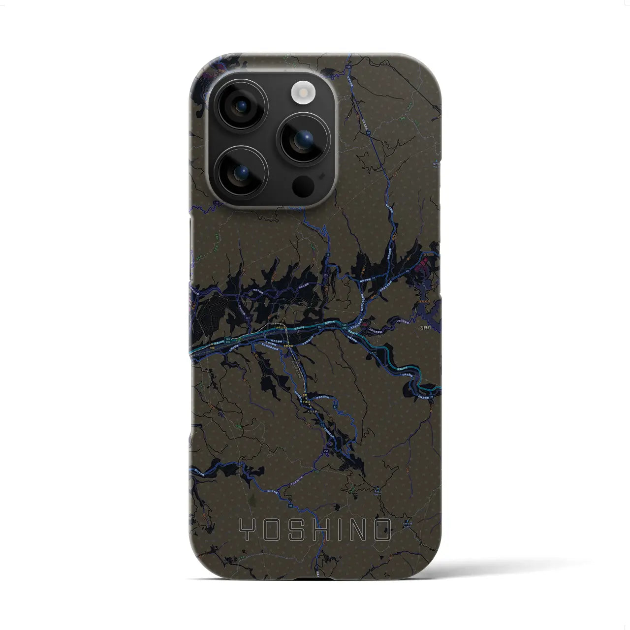 【吉野(奈良県)】地図柄iPhoneケース(バックカバータイプ)