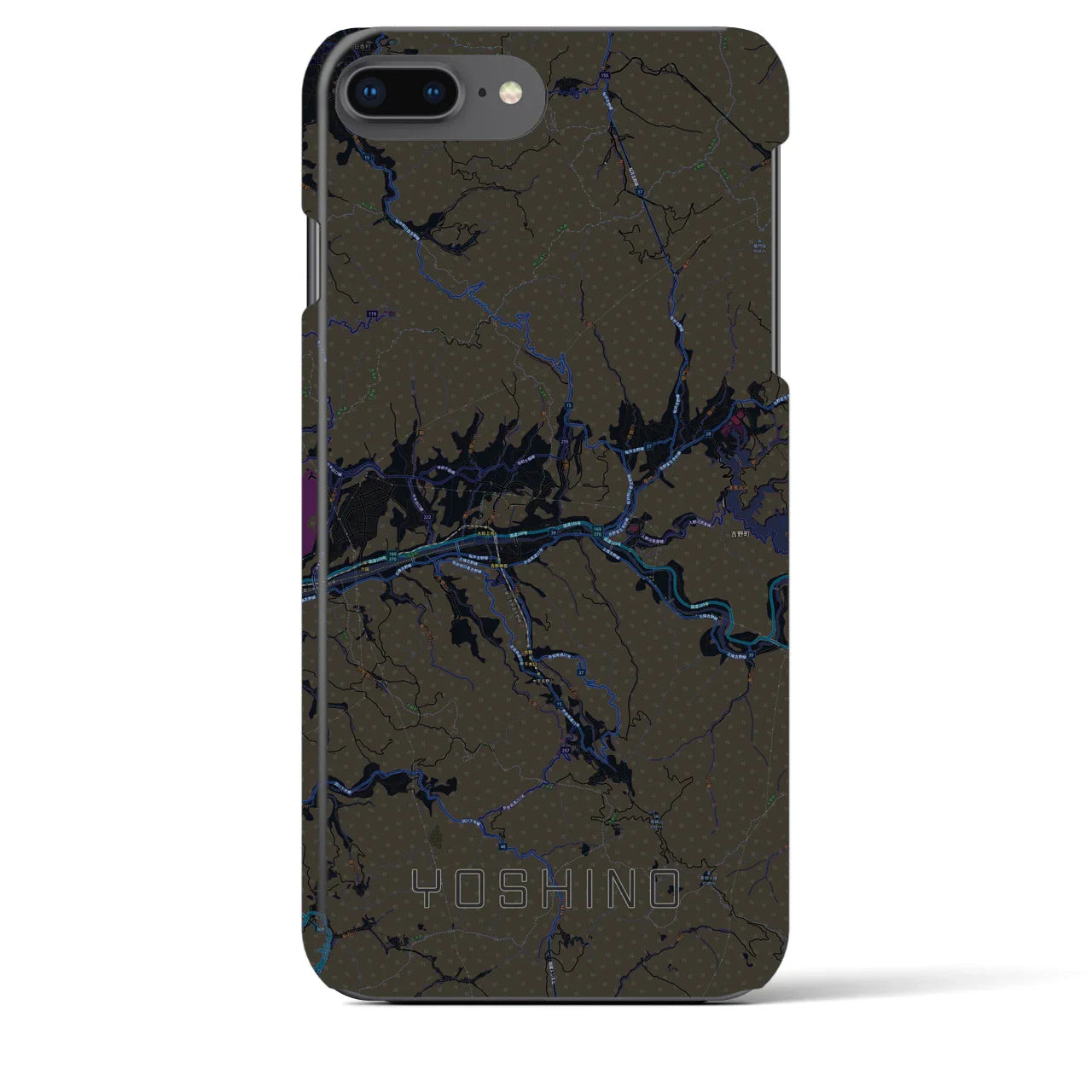 【吉野(奈良県)】地図柄iPhoneケース(バックカバータイプ)
