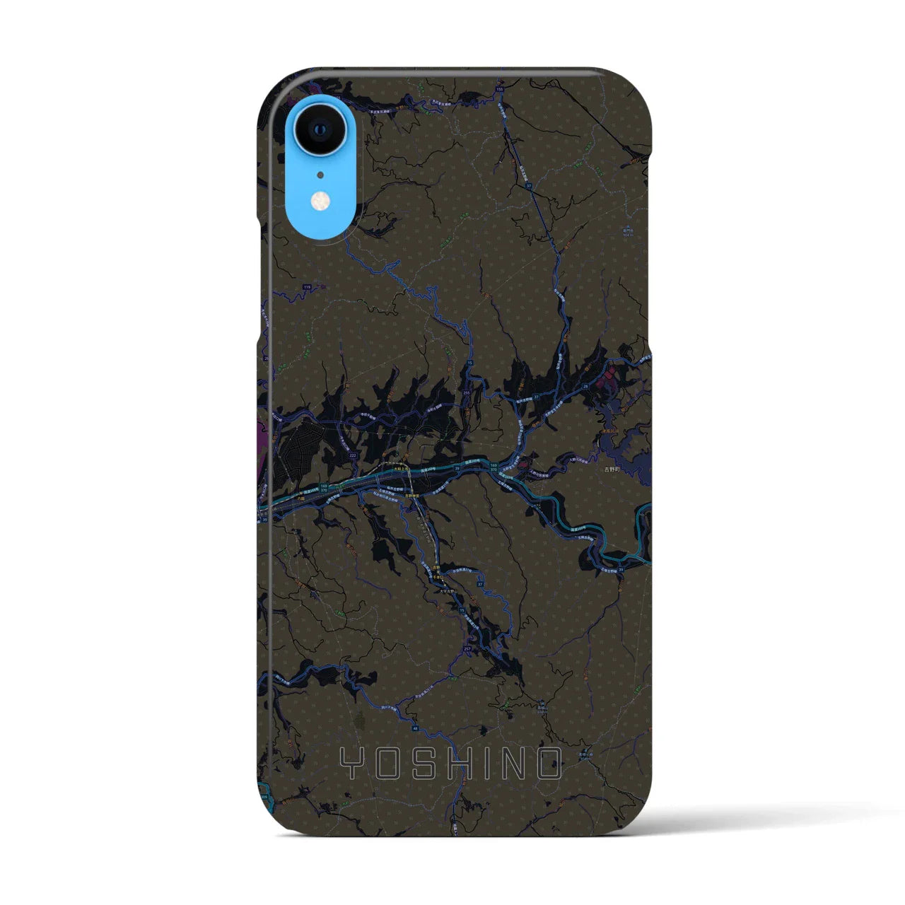 【吉野(奈良県)】地図柄iPhoneケース(バックカバータイプ)