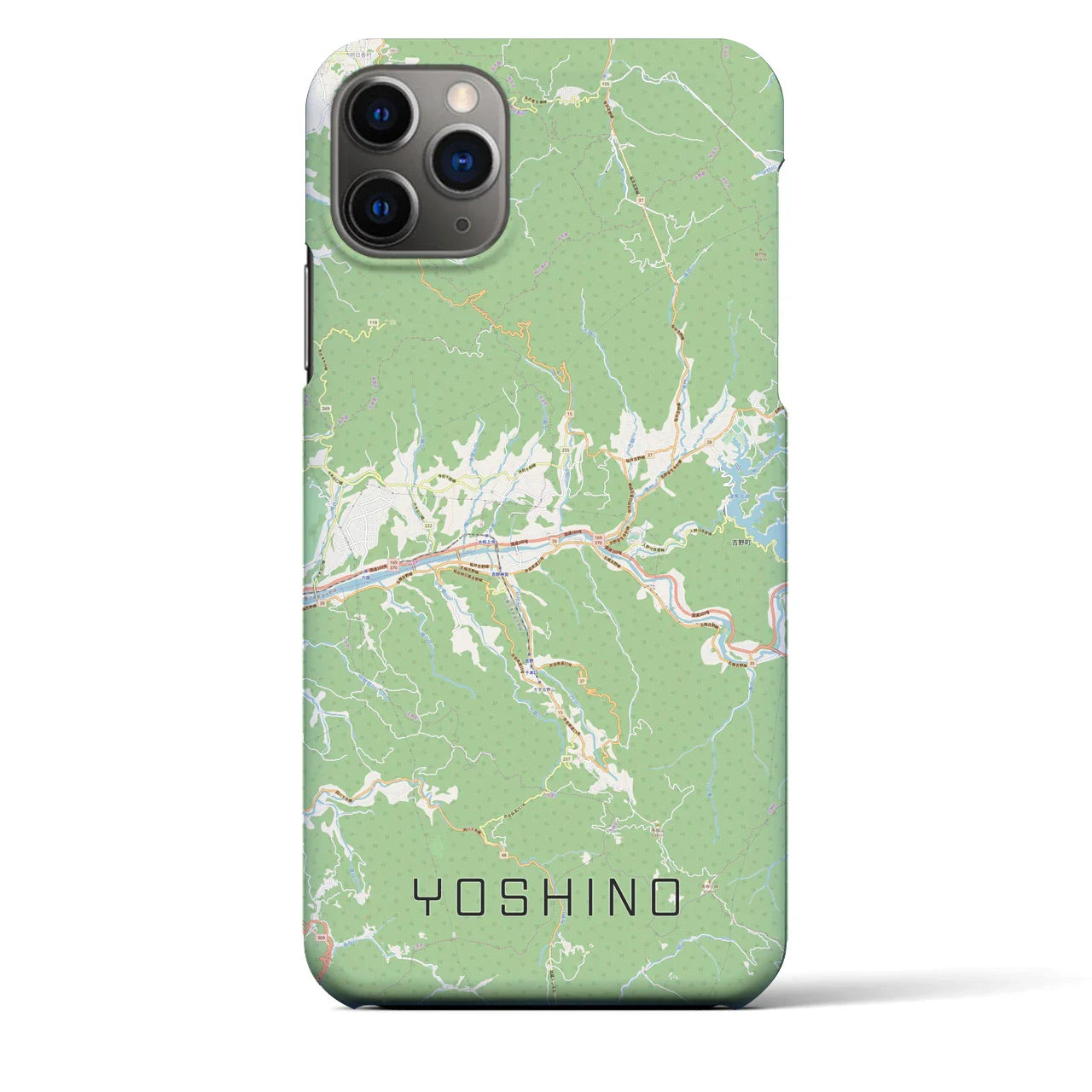 【吉野(奈良県)】地図柄iPhoneケース(バックカバータイプ)