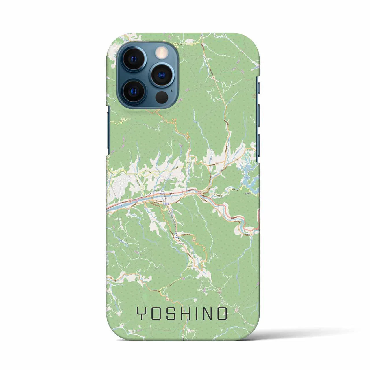 【吉野(奈良県)】地図柄iPhoneケース(バックカバータイプ)