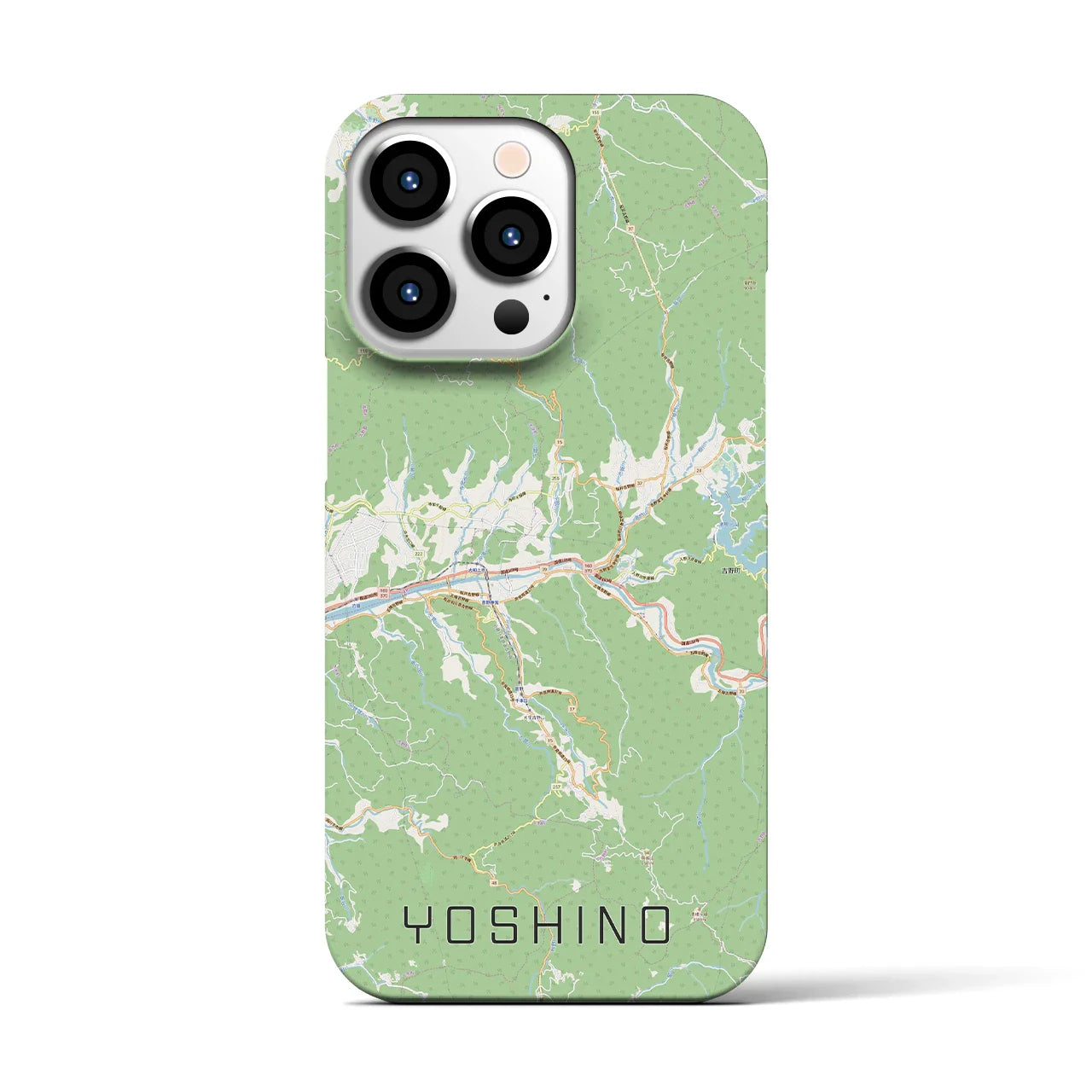 【吉野(奈良県)】地図柄iPhoneケース(バックカバータイプ)
