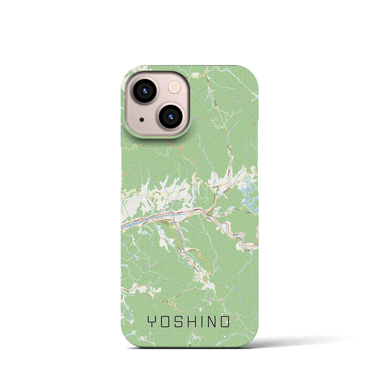 【吉野(奈良県)】地図柄iPhoneケース(バックカバータイプ)
