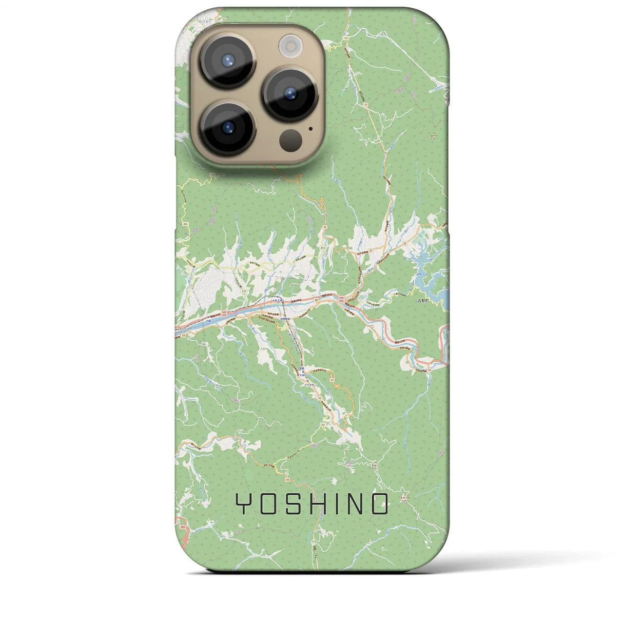 【吉野(奈良県)】地図柄iPhoneケース(バックカバータイプ)