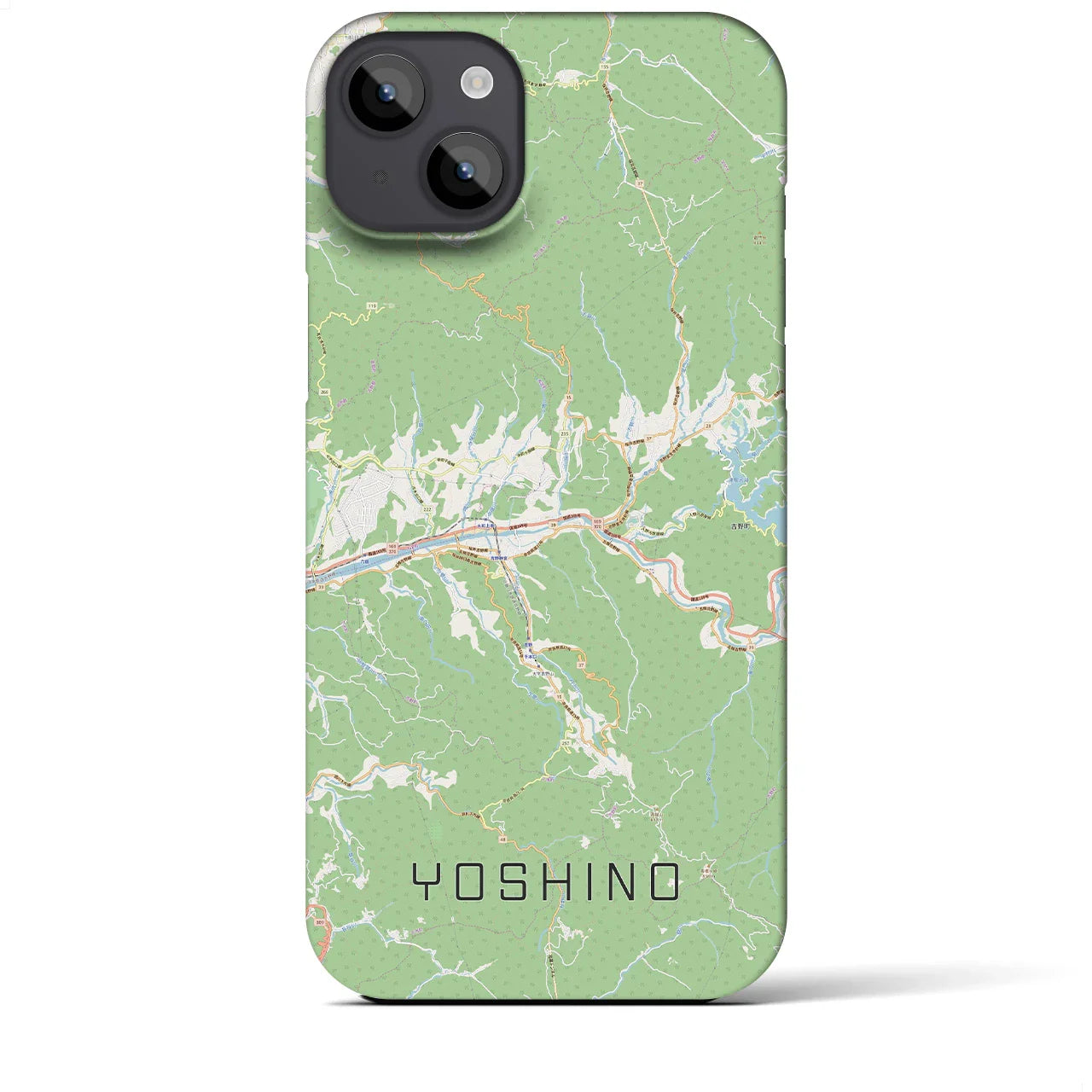 【吉野(奈良県)】地図柄iPhoneケース(バックカバータイプ)
