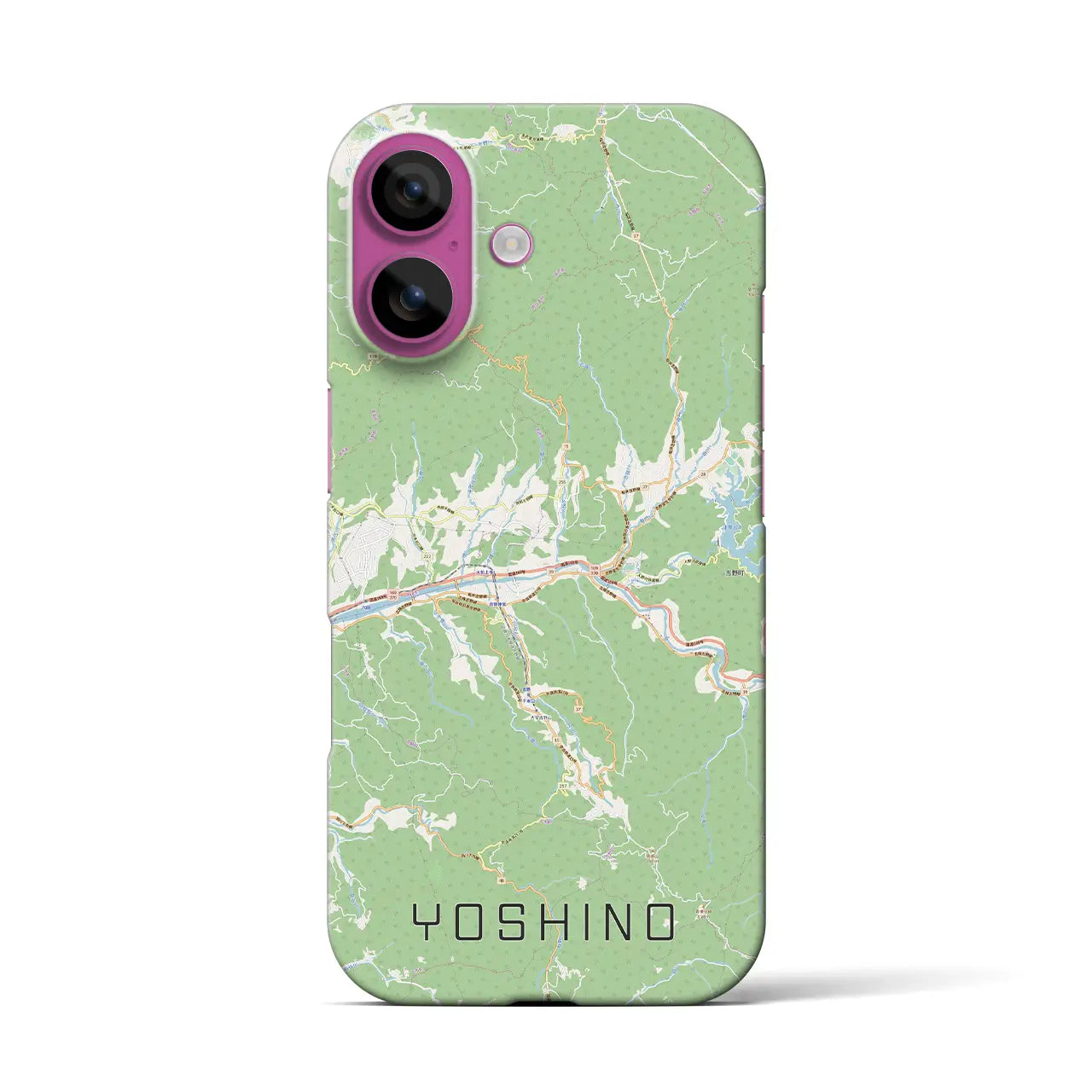 【吉野(奈良県)】地図柄iPhoneケース(バックカバータイプ)