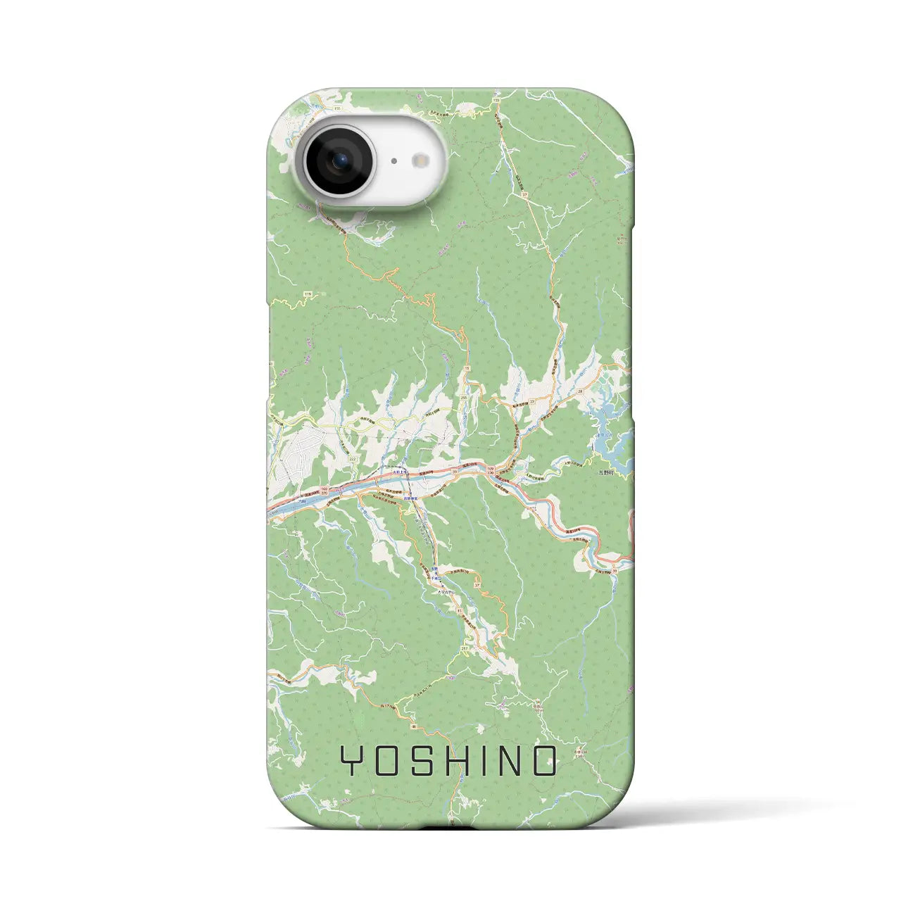 【吉野(奈良県)】地図柄iPhoneケース(バックカバータイプ)