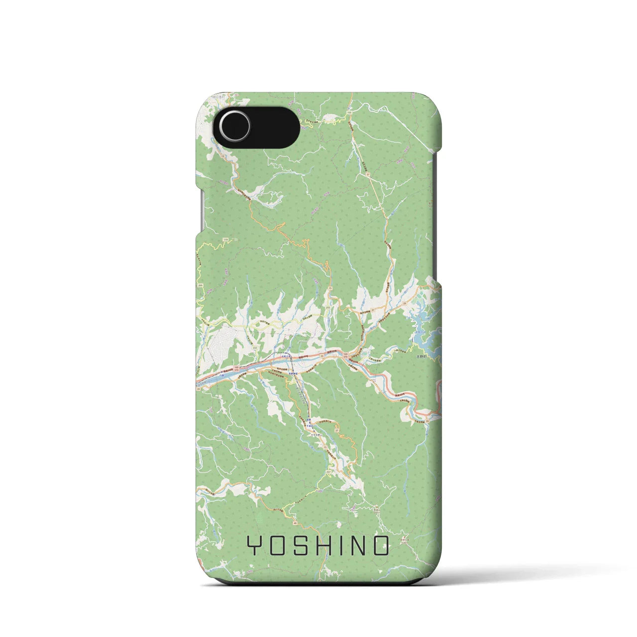 【吉野(奈良県)】地図柄iPhoneケース(バックカバータイプ)