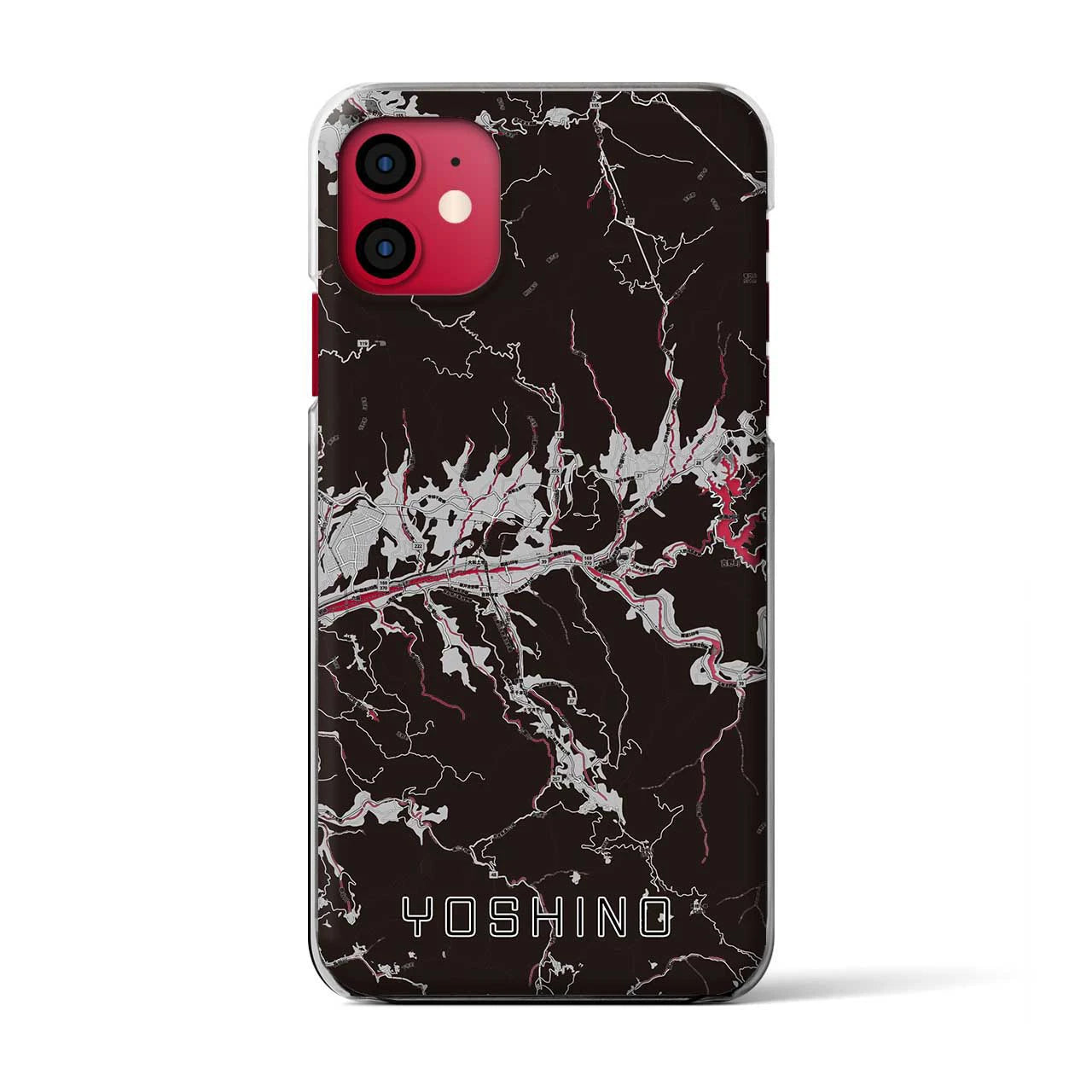 【吉野(奈良県)】地図柄iPhoneケース(クリアタイプ)