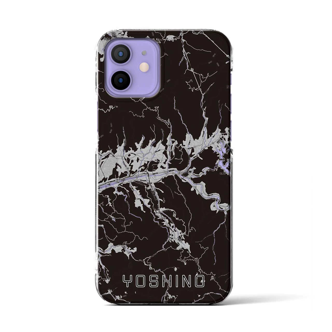 【吉野(奈良県)】地図柄iPhoneケース(クリアタイプ)