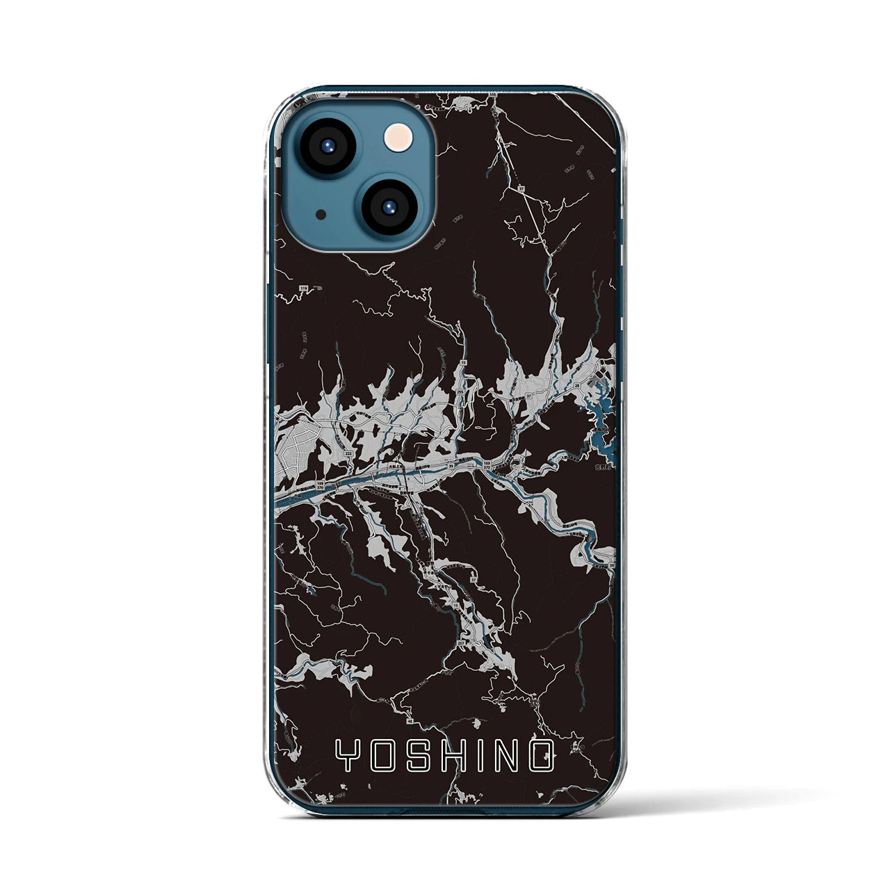 【吉野(奈良県)】地図柄iPhoneケース(クリアタイプ)