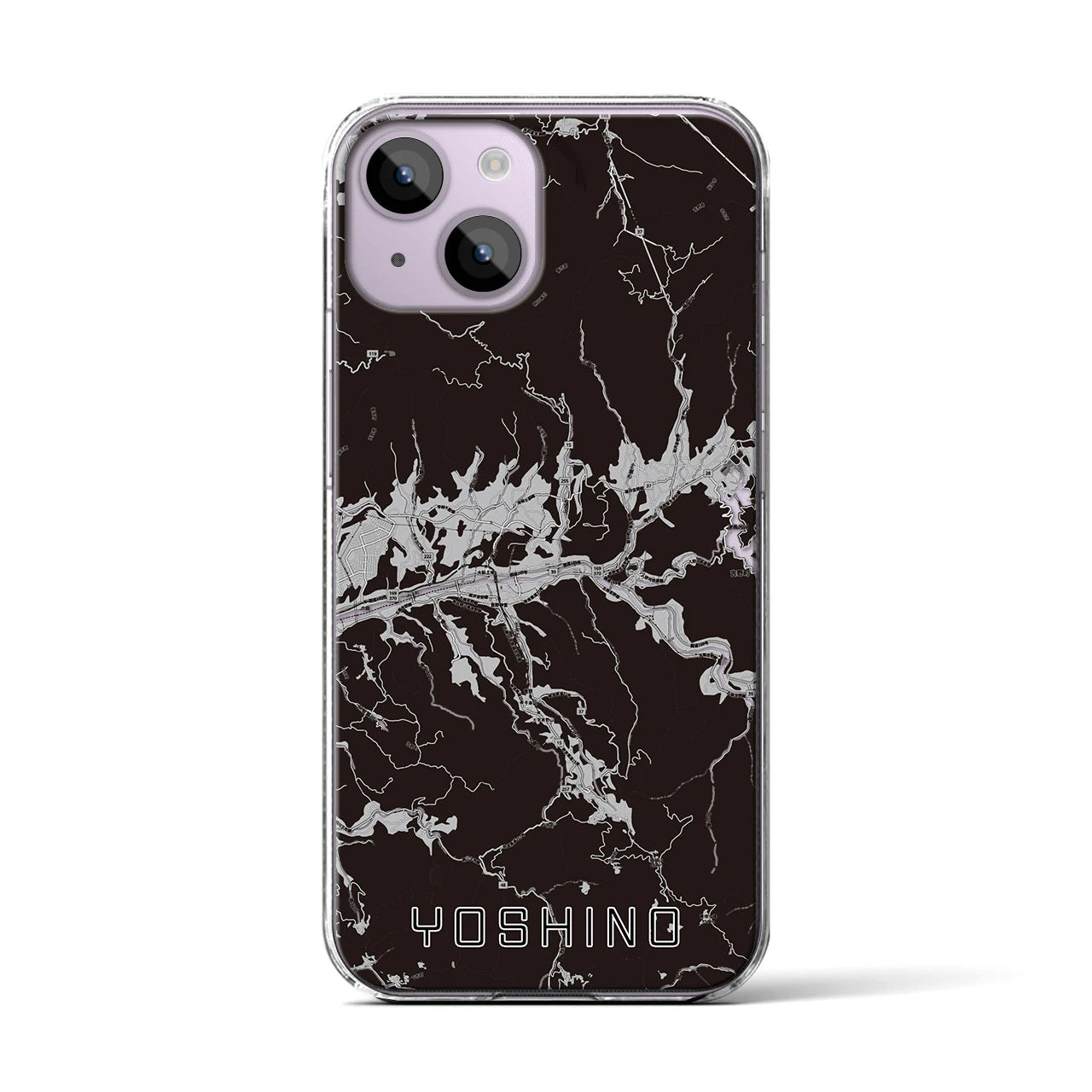 【吉野(奈良県)】地図柄iPhoneケース(クリアタイプ)