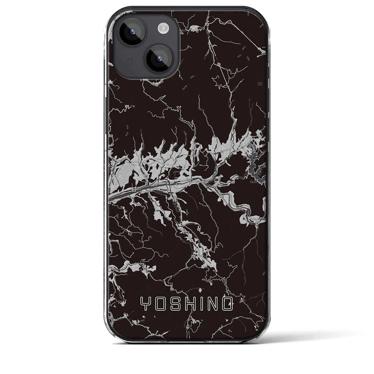 【吉野(奈良県)】地図柄iPhoneケース(クリアタイプ)