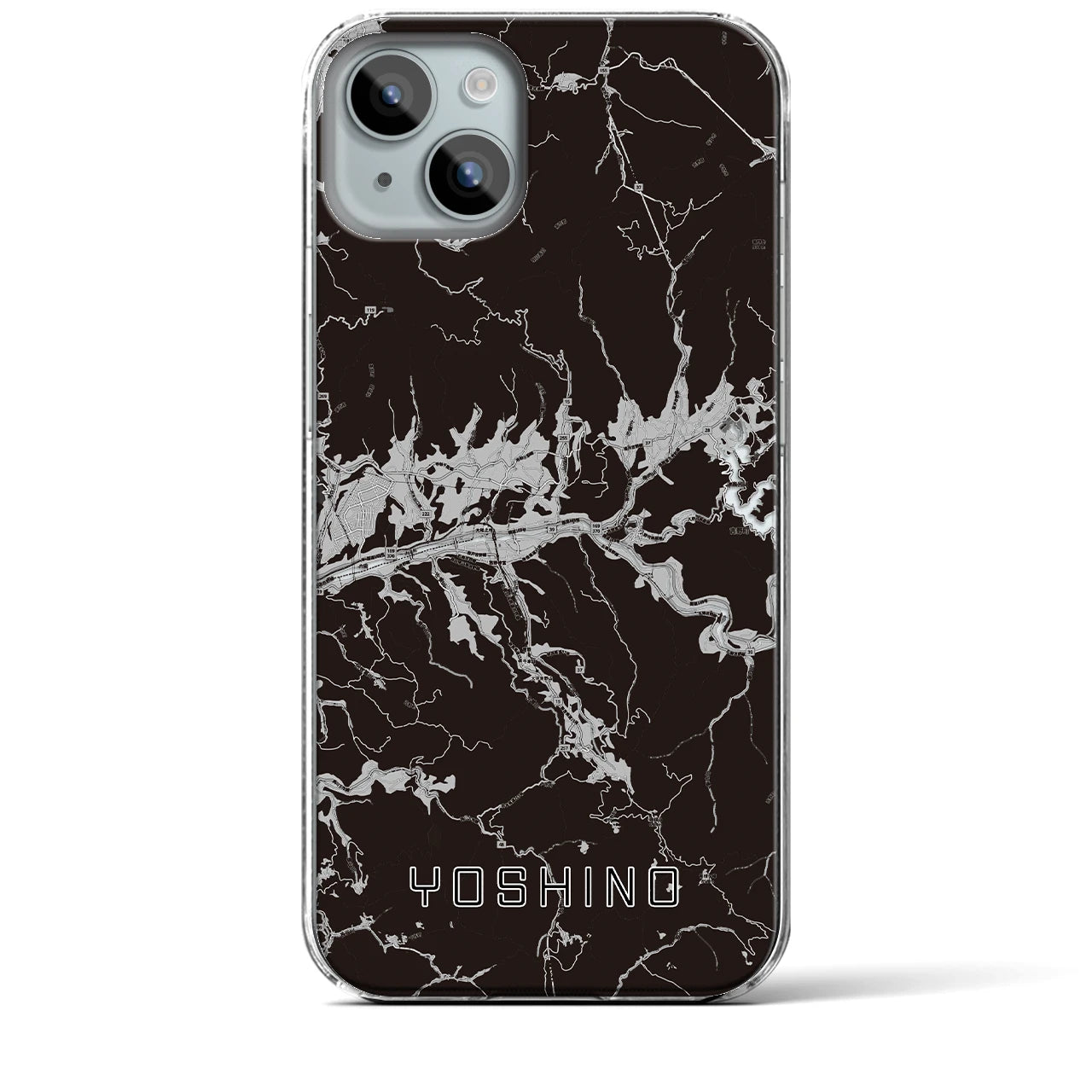 【吉野(奈良県)】地図柄iPhoneケース(クリアタイプ)