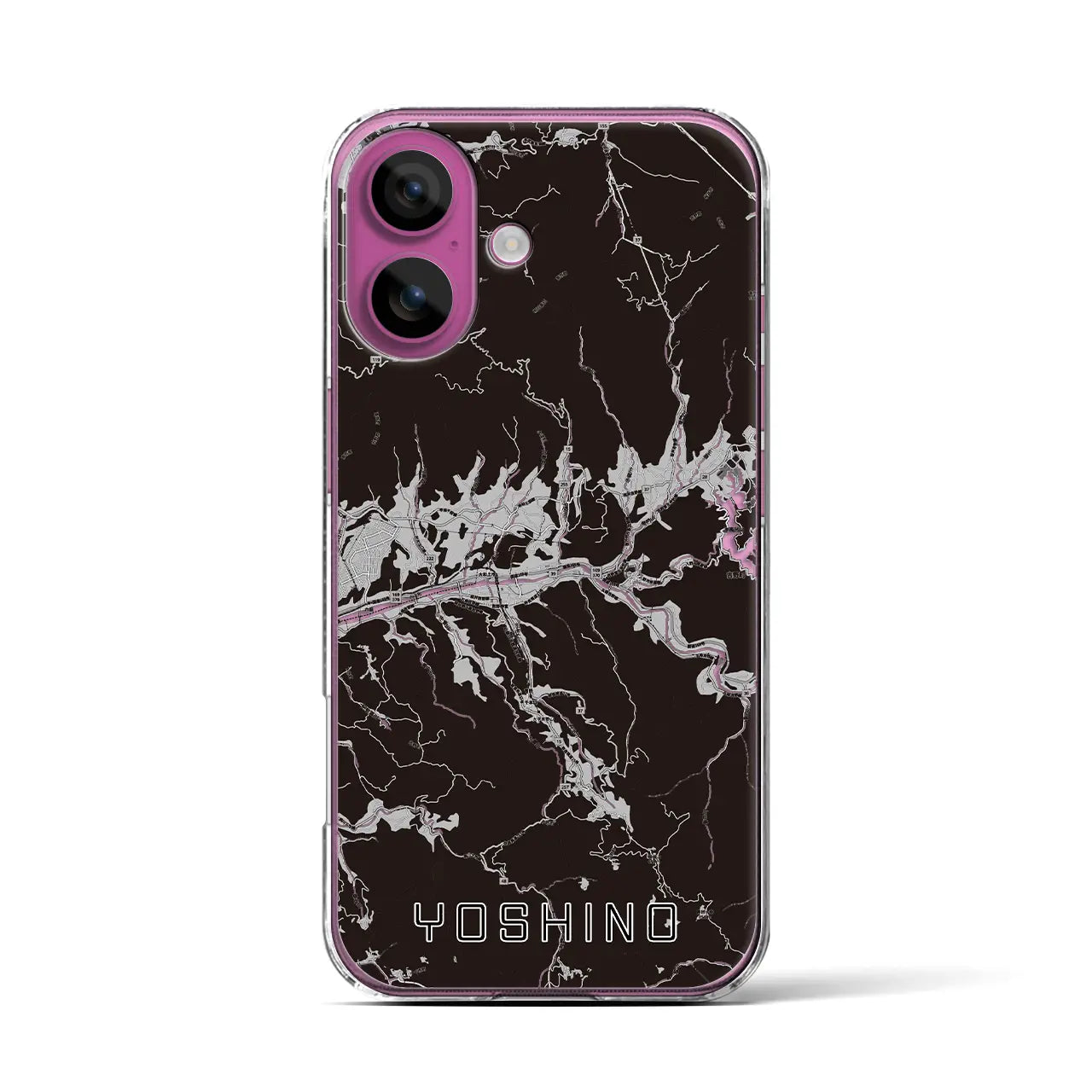 【吉野(奈良県)】地図柄iPhoneケース(クリアタイプ)