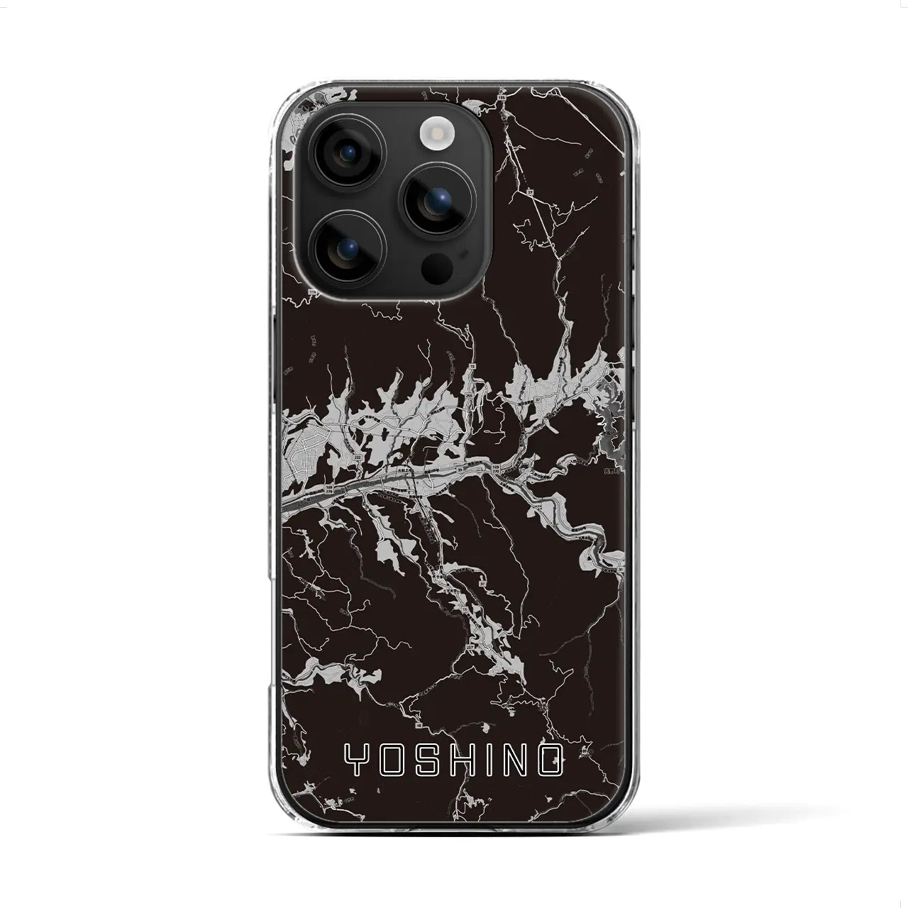 【吉野(奈良県)】地図柄iPhoneケース(クリアタイプ)