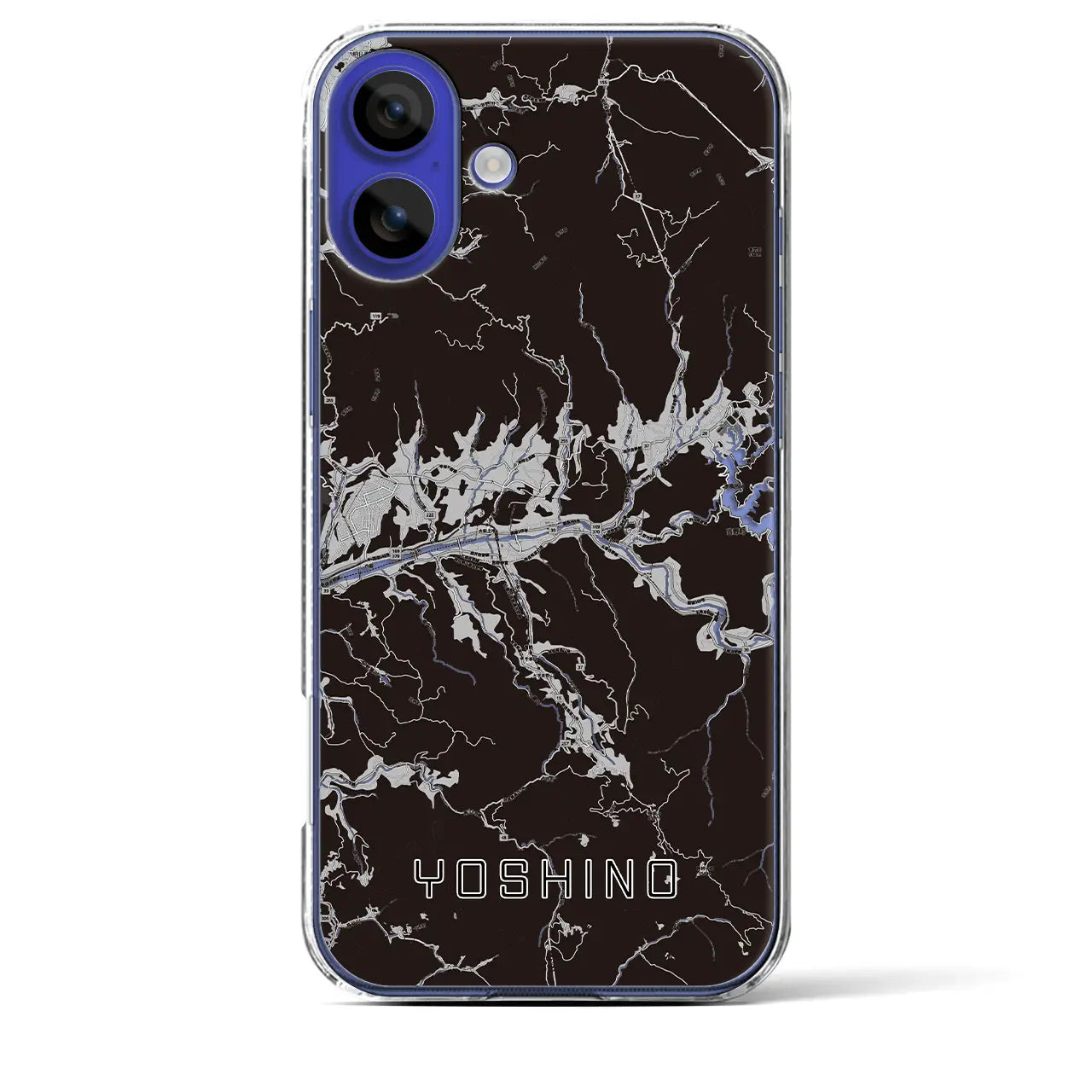 【吉野(奈良県)】地図柄iPhoneケース(クリアタイプ)