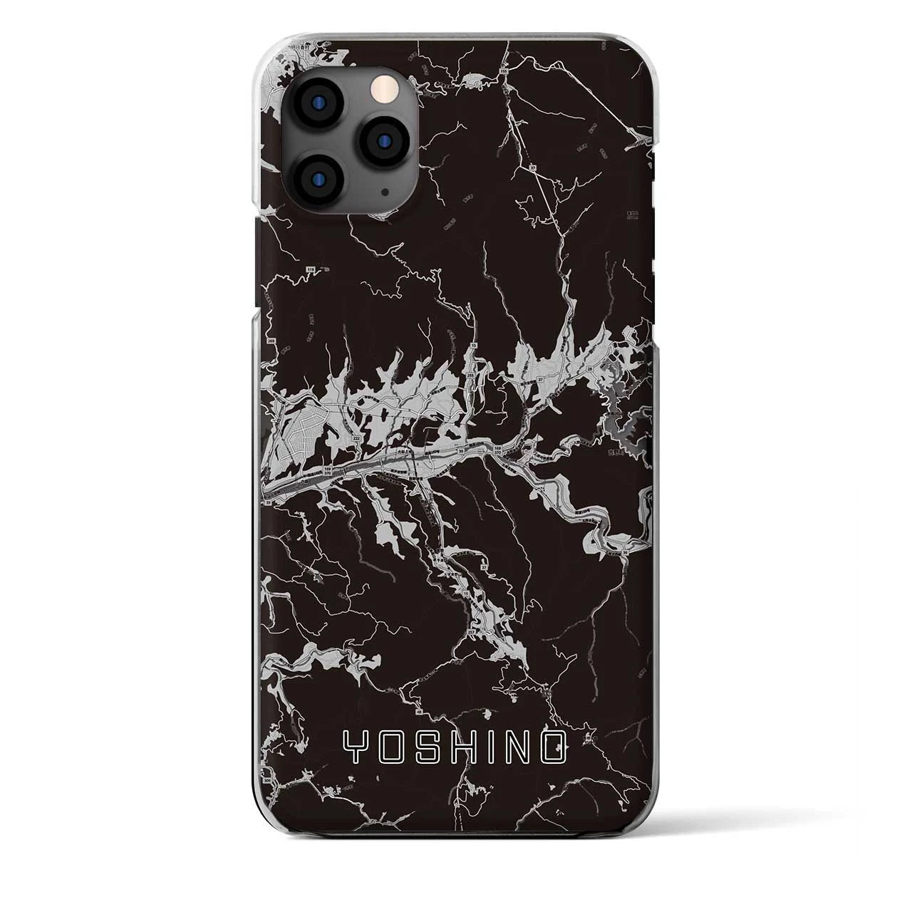 【吉野(奈良県)】地図柄iPhoneケース(クリアタイプ)