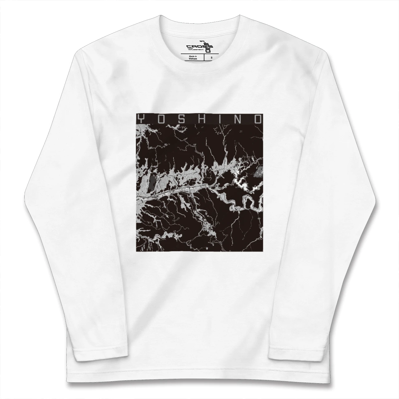 【吉野(奈良県)】地図柄ロングスリーブTシャツ