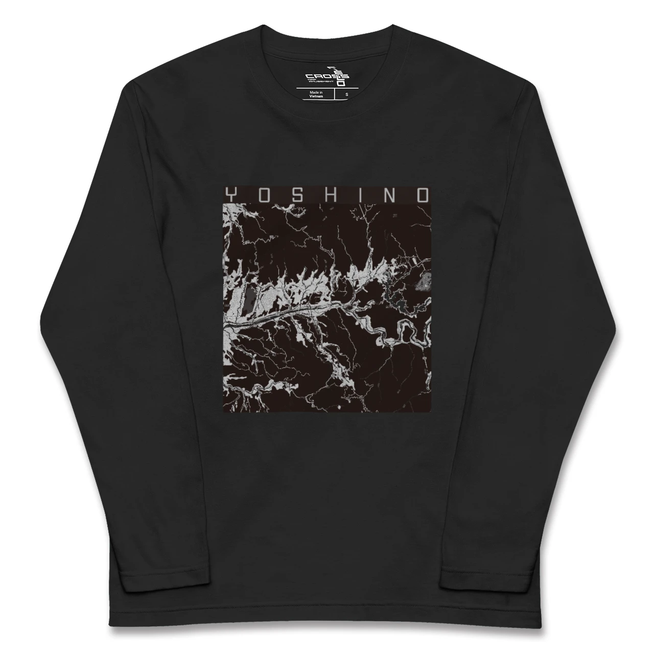 【吉野(奈良県)】地図柄ロングスリーブTシャツ