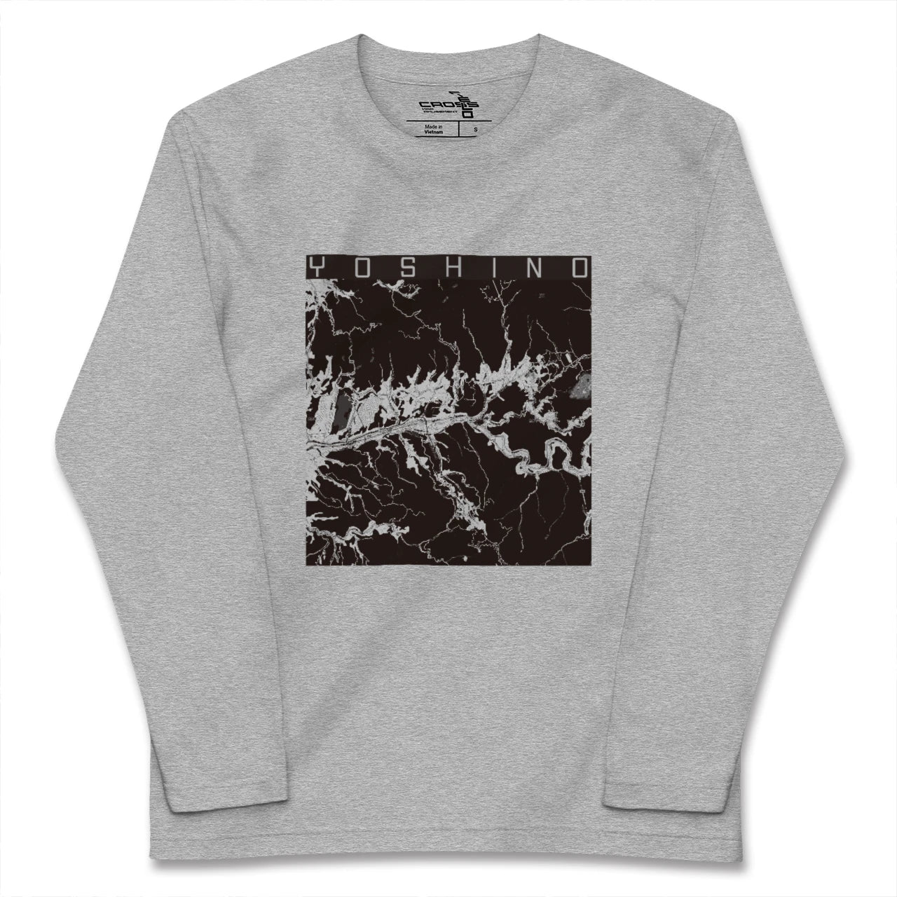 【吉野(奈良県)】地図柄ロングスリーブTシャツ