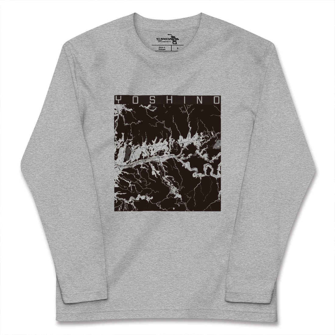 【吉野(奈良県)】地図柄ロングスリーブTシャツ