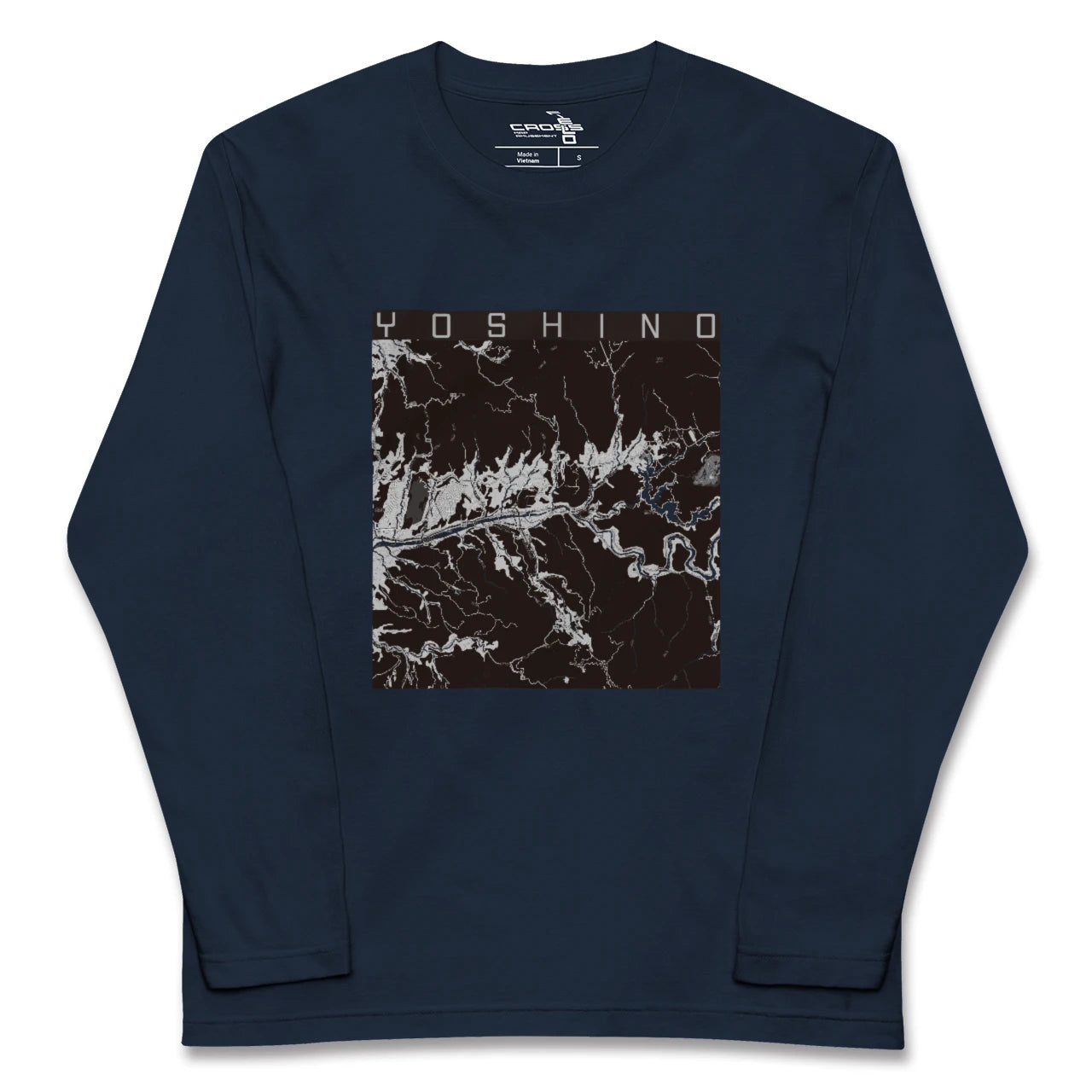 【吉野(奈良県)】地図柄ロングスリーブTシャツ