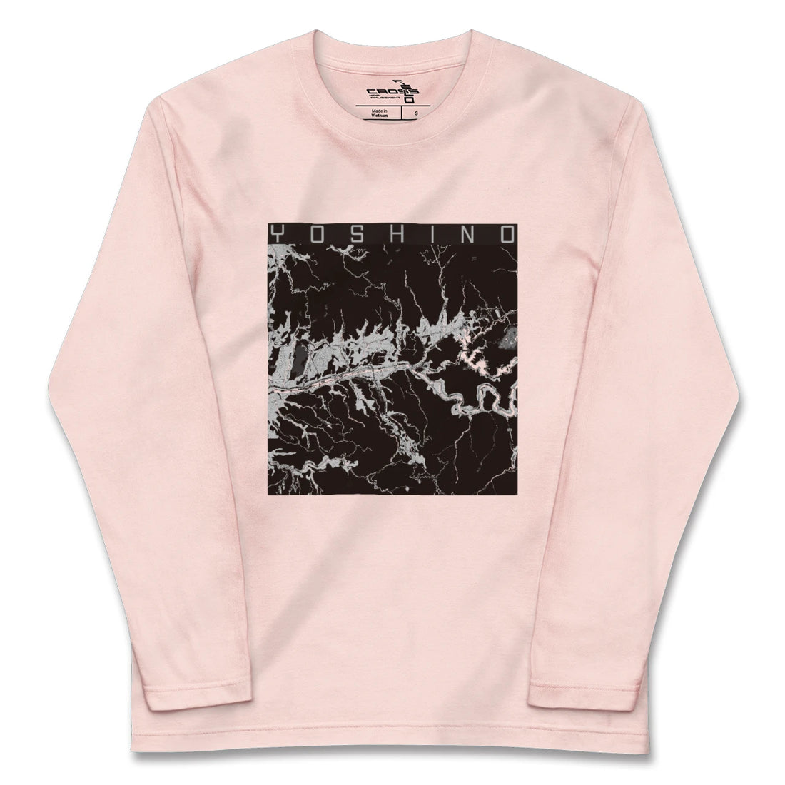 【吉野(奈良県)】地図柄ロングスリーブTシャツ